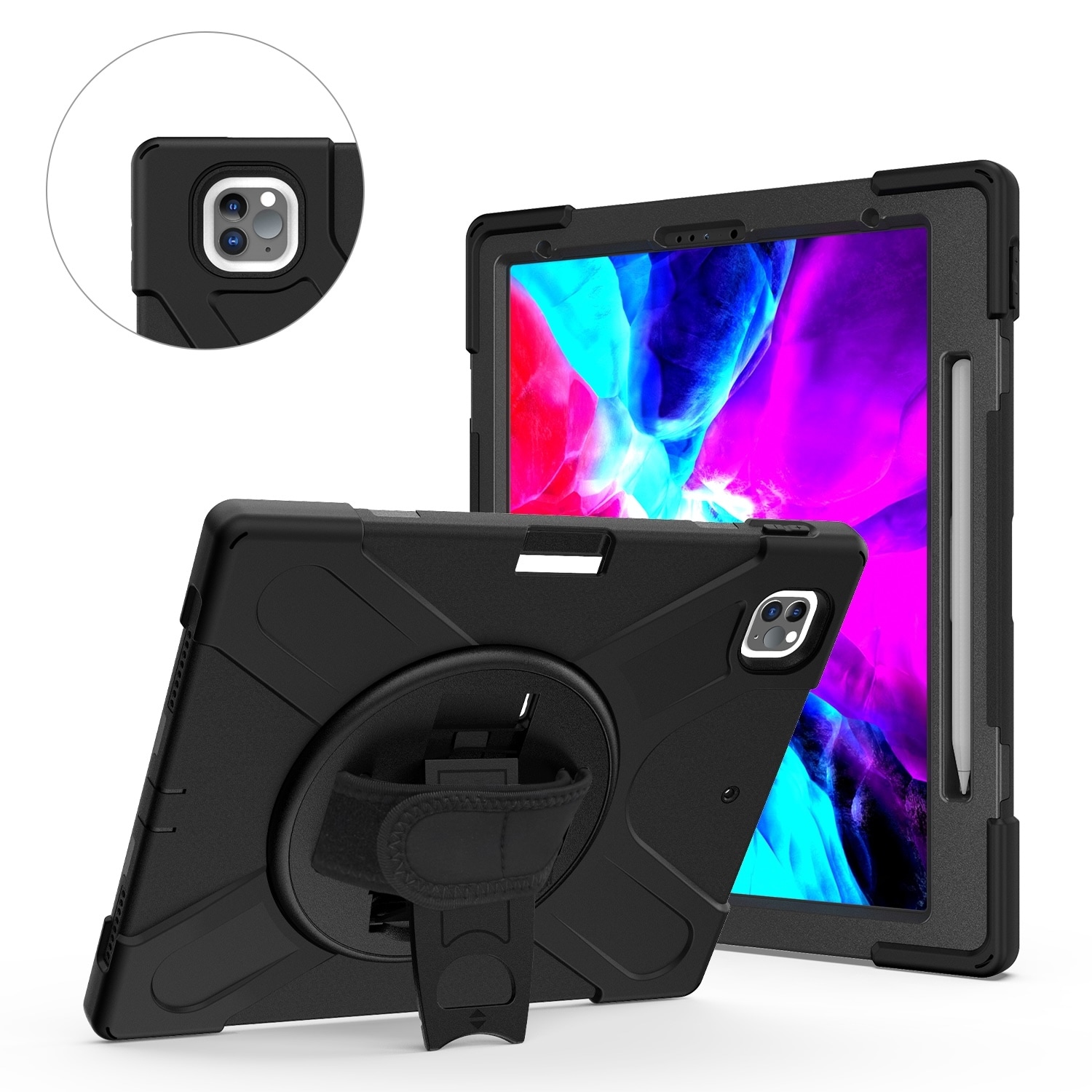 F&uuml;r Apple iPad Air 13 2025 / 2024 / Pro 12.9 22 Hybrid 360 Grad H&uuml;lle - Bild 1