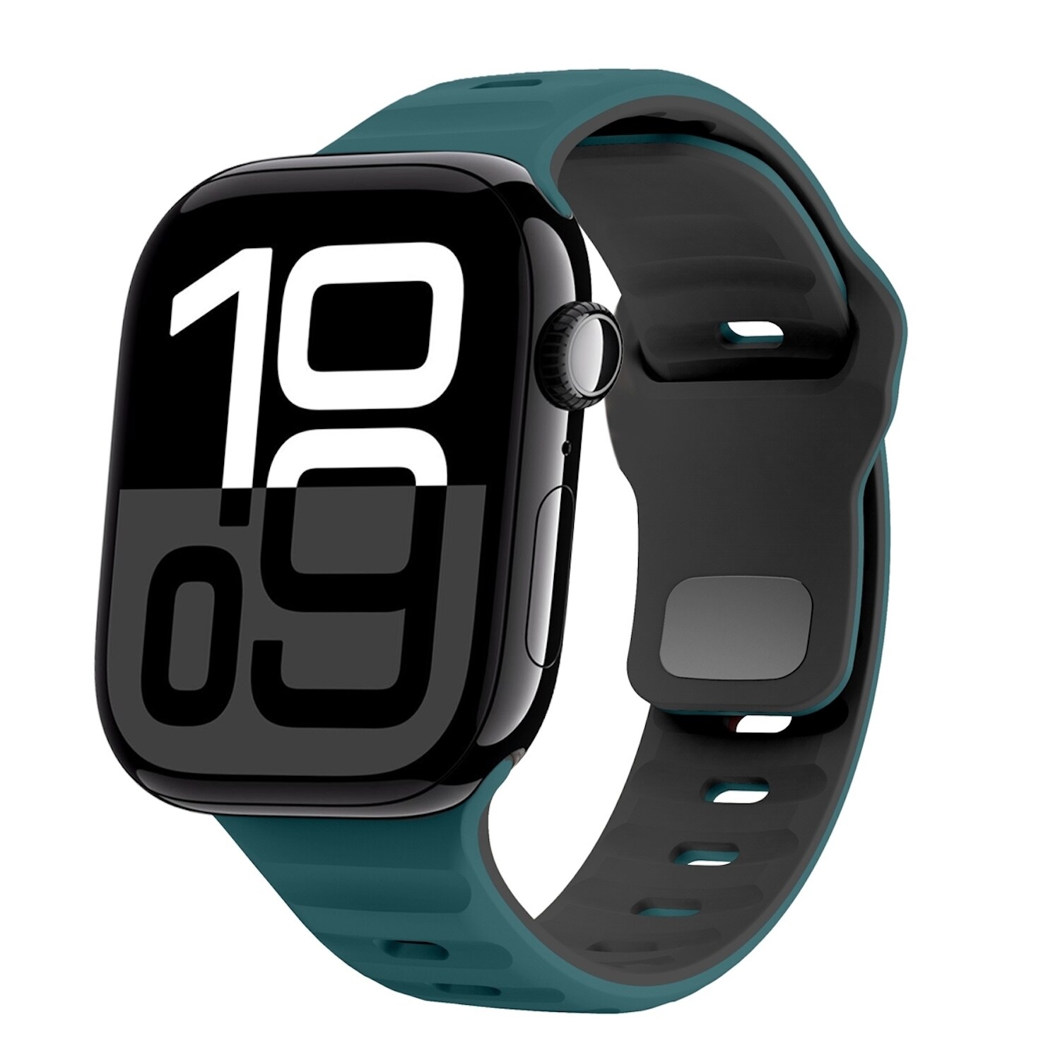 F&uuml;r Apple Watch Series 11 10 46mm / 9 8 7 45 / 6 SE 44mm Band D- Gr&uuml;n - Bild 1