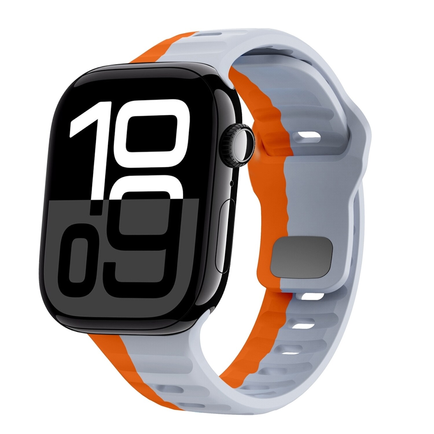 F&uuml;r Apple Watch Series 11 10 46mm / 9 8 7 45 / 6 SE 5 44mm Band Orange - Bild 1