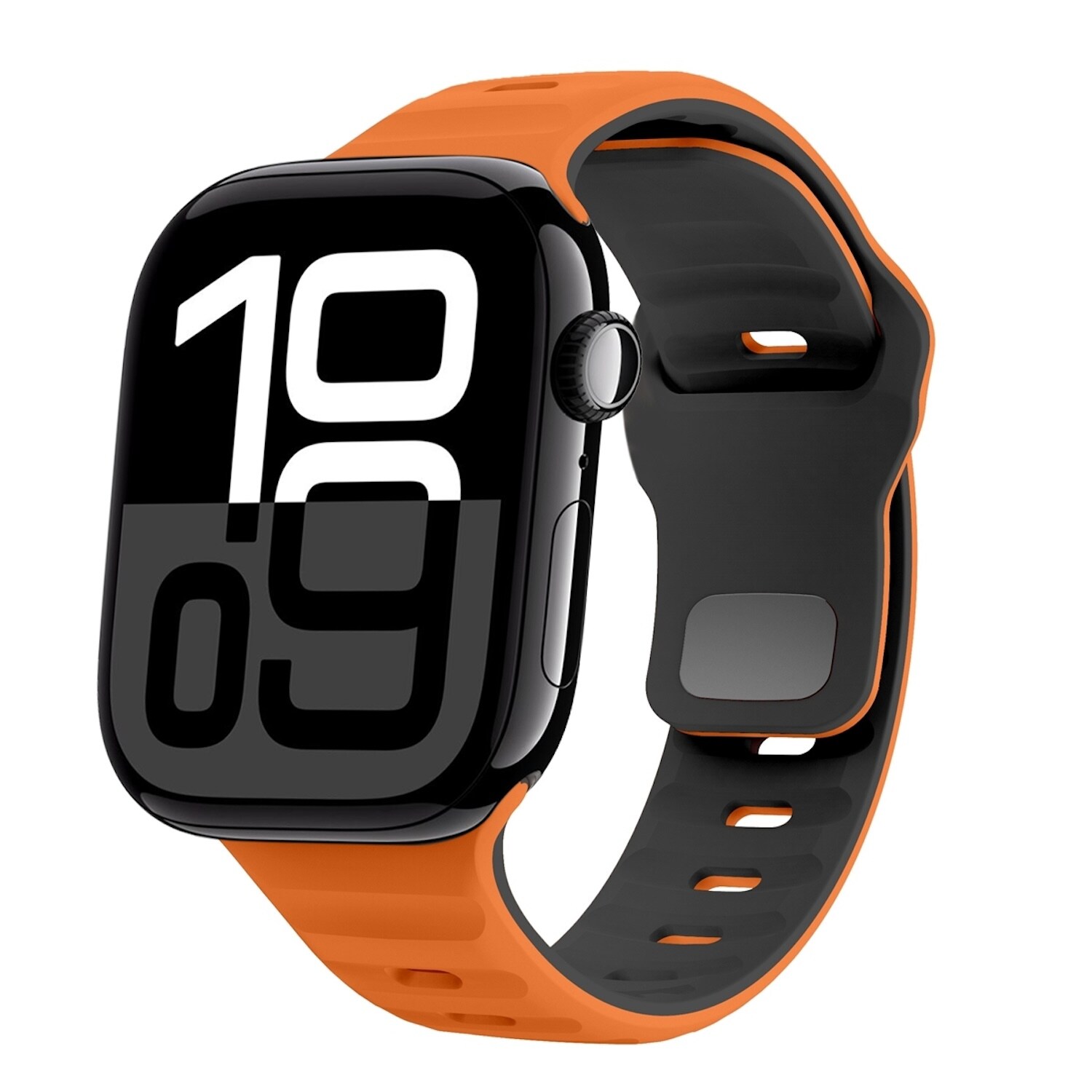 F&uuml;r Apple Watch Series 11 10 42mm / 9 8 7 41 / 6 SE 5 40mm Band Orange - Bild 1