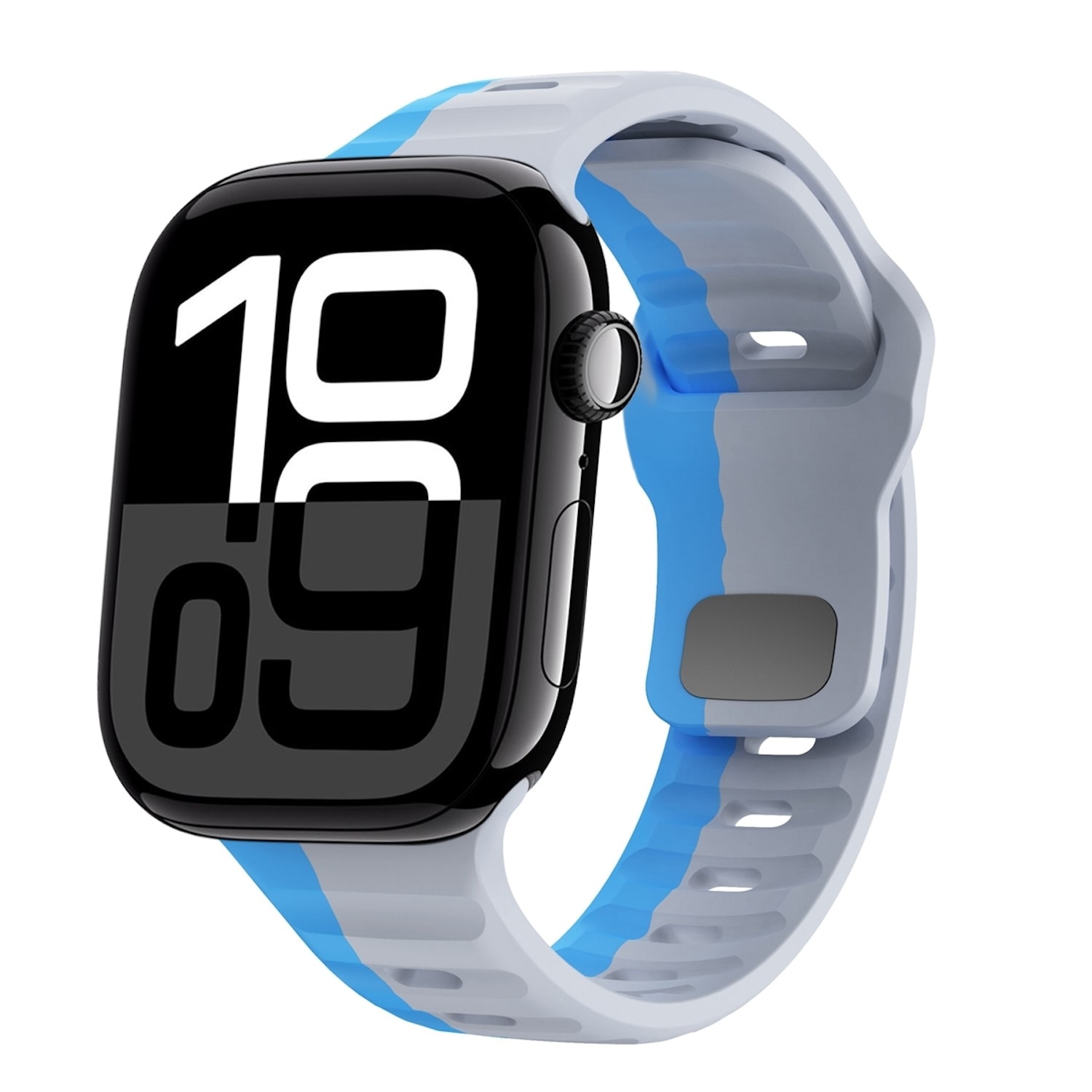 F&uuml;r Apple Watch Series 11 10 42mm / 9 8 7 41 / 6 SE 5 40mm Band Grau - Bild 1