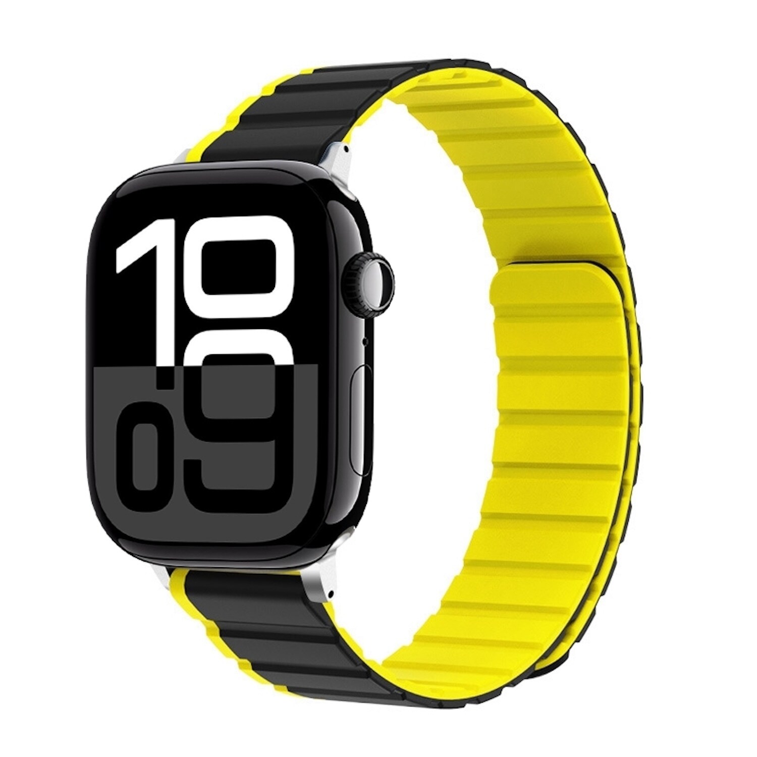 F&uuml;r Apple Watch Series 11 10 46mm / 9 8 7 45 / 6 SE 5 44mm Band Gelb - Bild 1