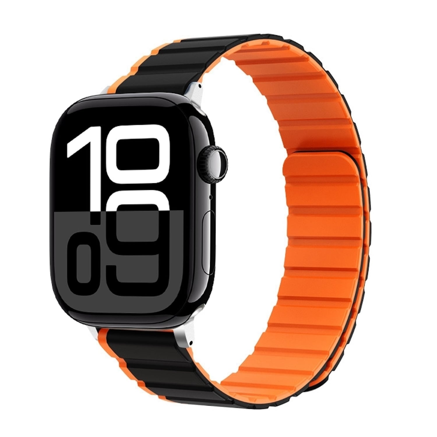 F&uuml;r Apple Watch Series 11 10 42mm / 9 8 7 41 / 6 SE 5 40mm Band Orange - Bild 1