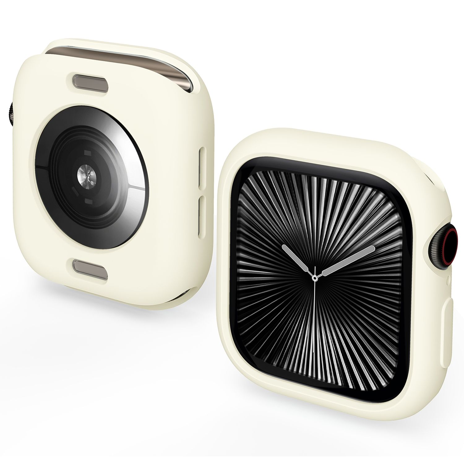 F&uuml;r Apple Watch Series 11 / 10 42mm Candy TPU Geh&auml;use H&uuml;lle Beige - Bild 1