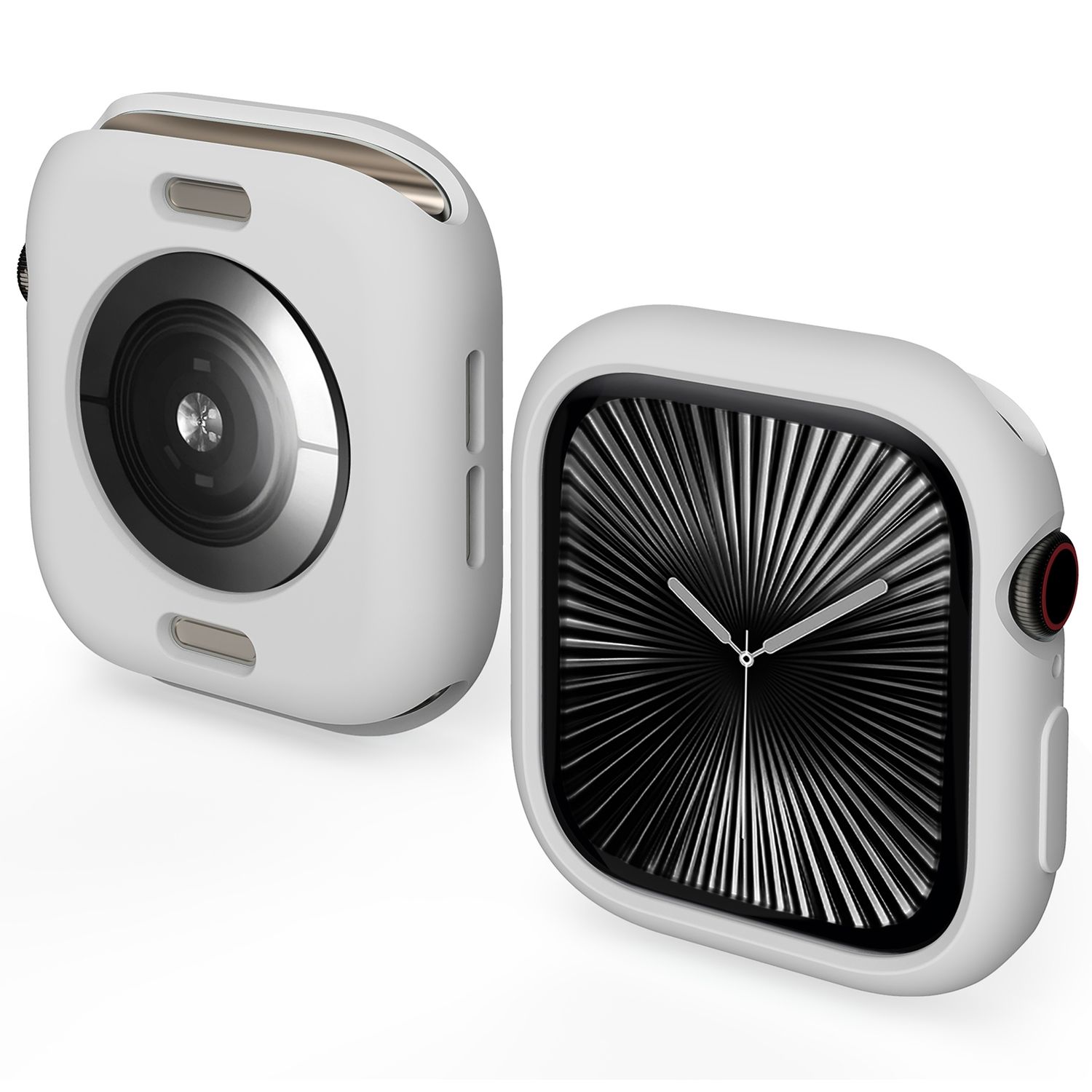 F&uuml;r Apple Watch Series 11 / 10 42mm Candy TPU Geh&auml;use H&uuml;lle Grau - Bild 1