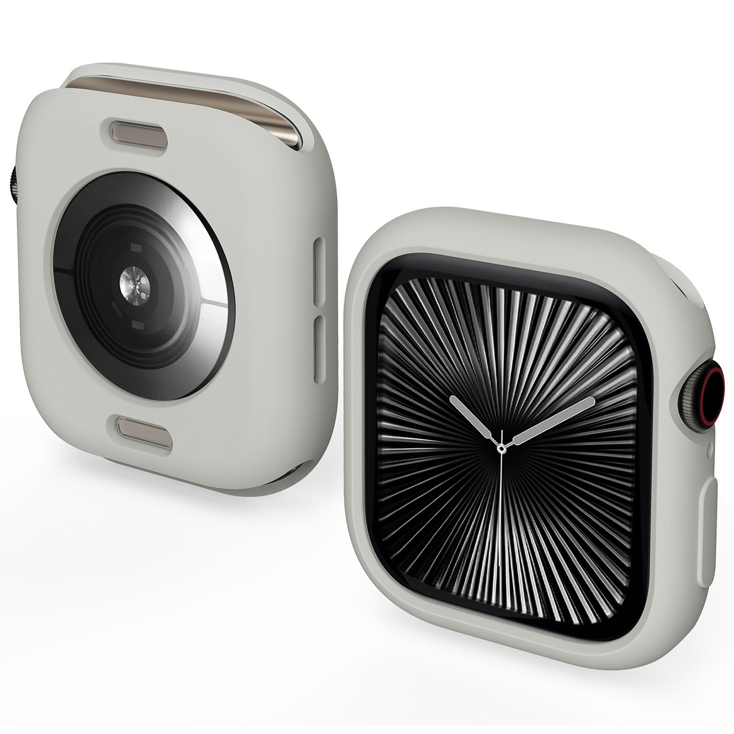 F&uuml;r Apple Watch Series 11 / 10 42mm Candy TPU Geh&auml;use H&uuml;lle D- Grau - Bild 1