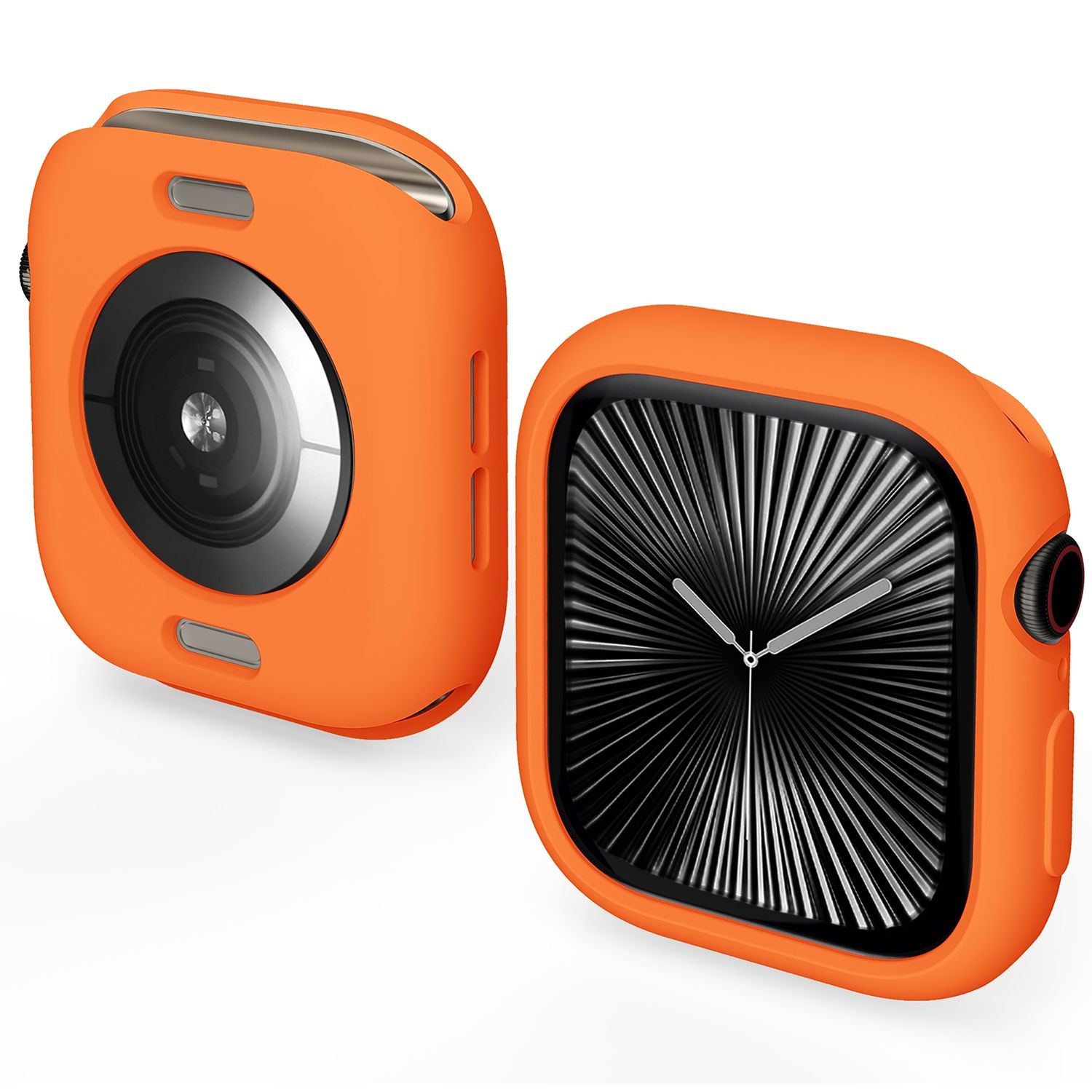 F&uuml;r Apple Watch Series 10 46mm Candy Design TPU Geh&auml;use H&uuml;lle Orange - Bild 1