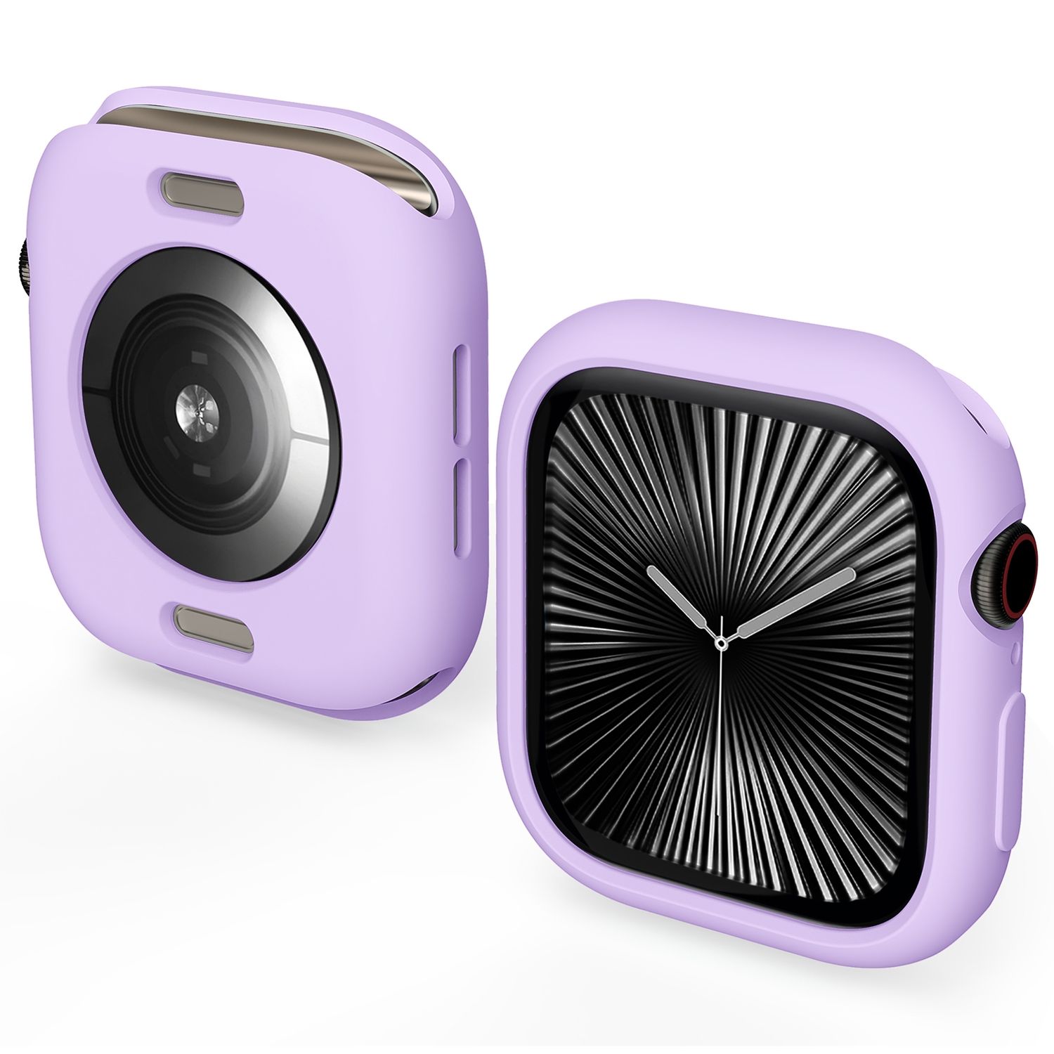 F&uuml;r Apple Watch Series 10 46mm Candy Design TPU Geh&auml;use H&uuml;lle Lila - Bild 1