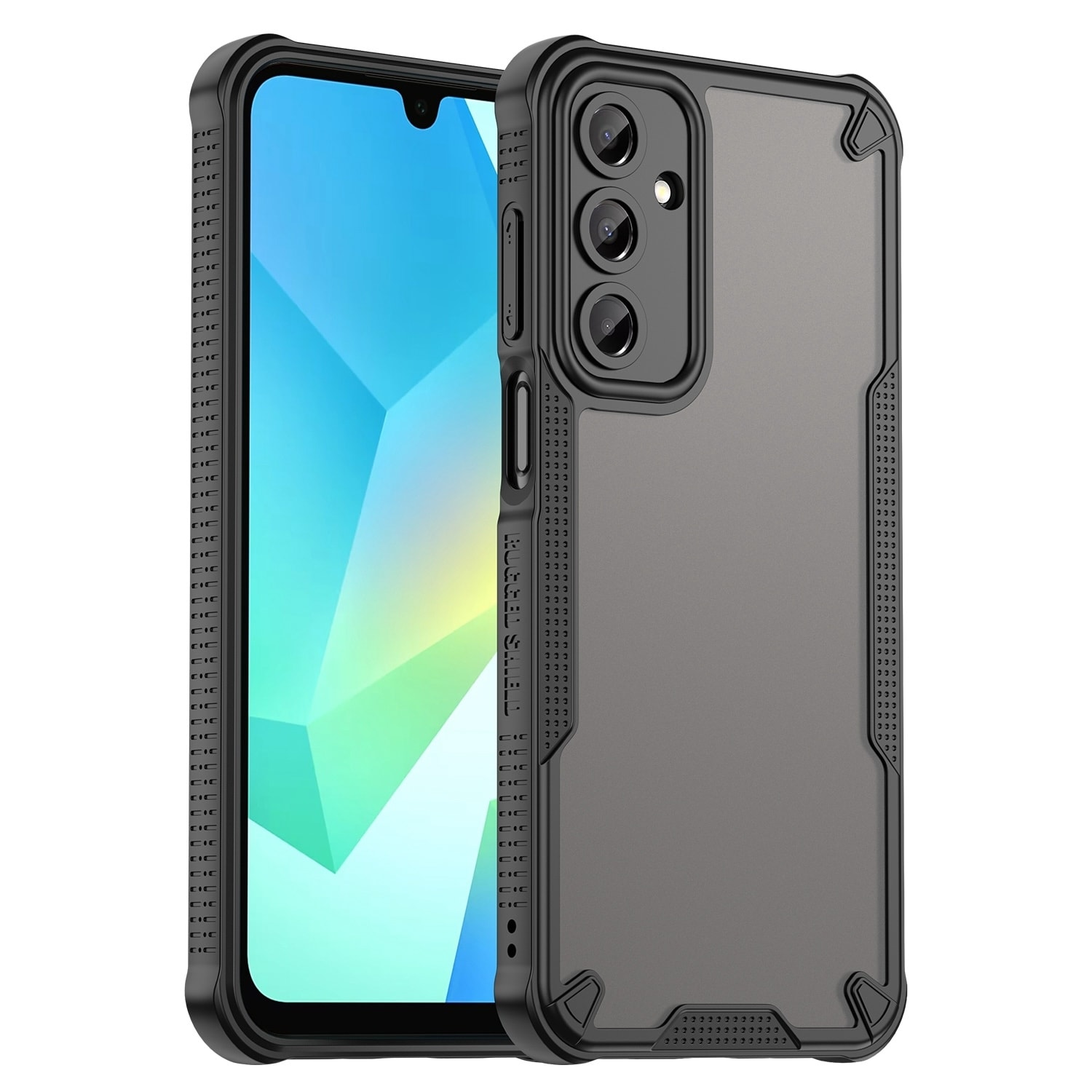 F&uuml;r Samsung Galaxy A16 5G Armor Glaze PC Hybrid TPU H&uuml;lle Case Schwarz - Bild 1