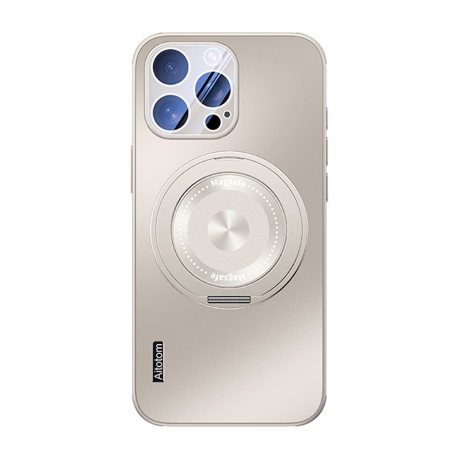 F&uuml;r Apple iPhone 16 Pro MagSafe H&uuml;lle mit K&uuml;hlung Linsenschutz Titan - Bild 1