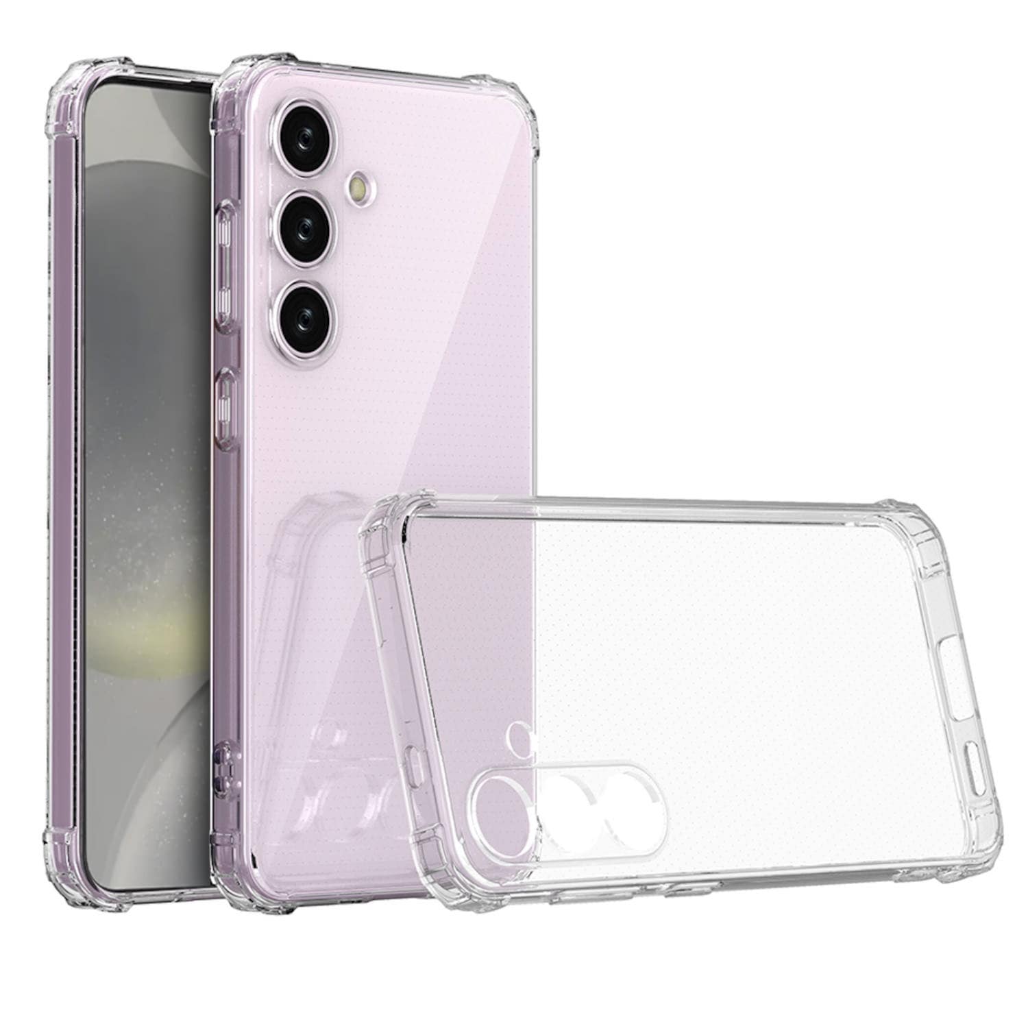 F&uuml;r Samsung Galaxy S25 Plus Schock TPU Schutz Handy H&uuml;lle Transparent - Bild 1