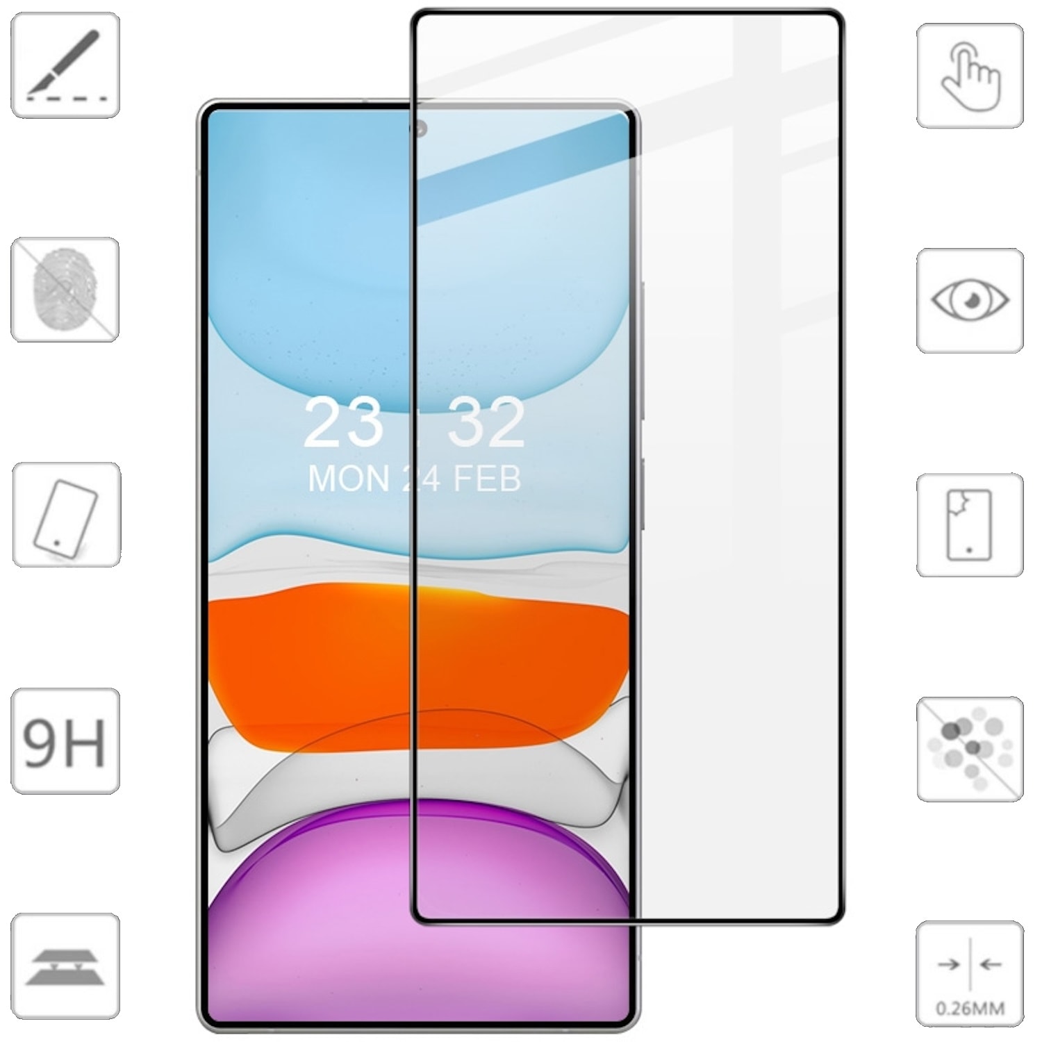 F&uuml;r Samsung Galaxy S25 Ultra 5G 2x 3D Premium 0,3mm Schutz Hart Glas - Bild 1