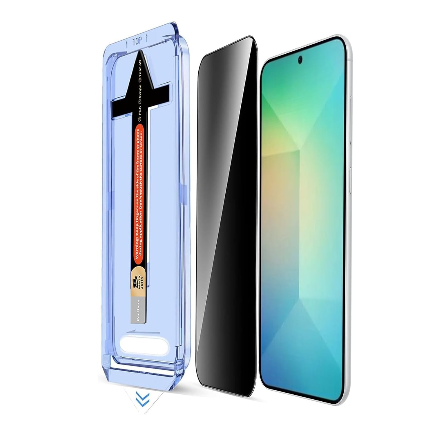 F&uuml;r Samsung Galaxy S25 Plus Montage Premium Privacy Schutz Hart Glas - Bild 1