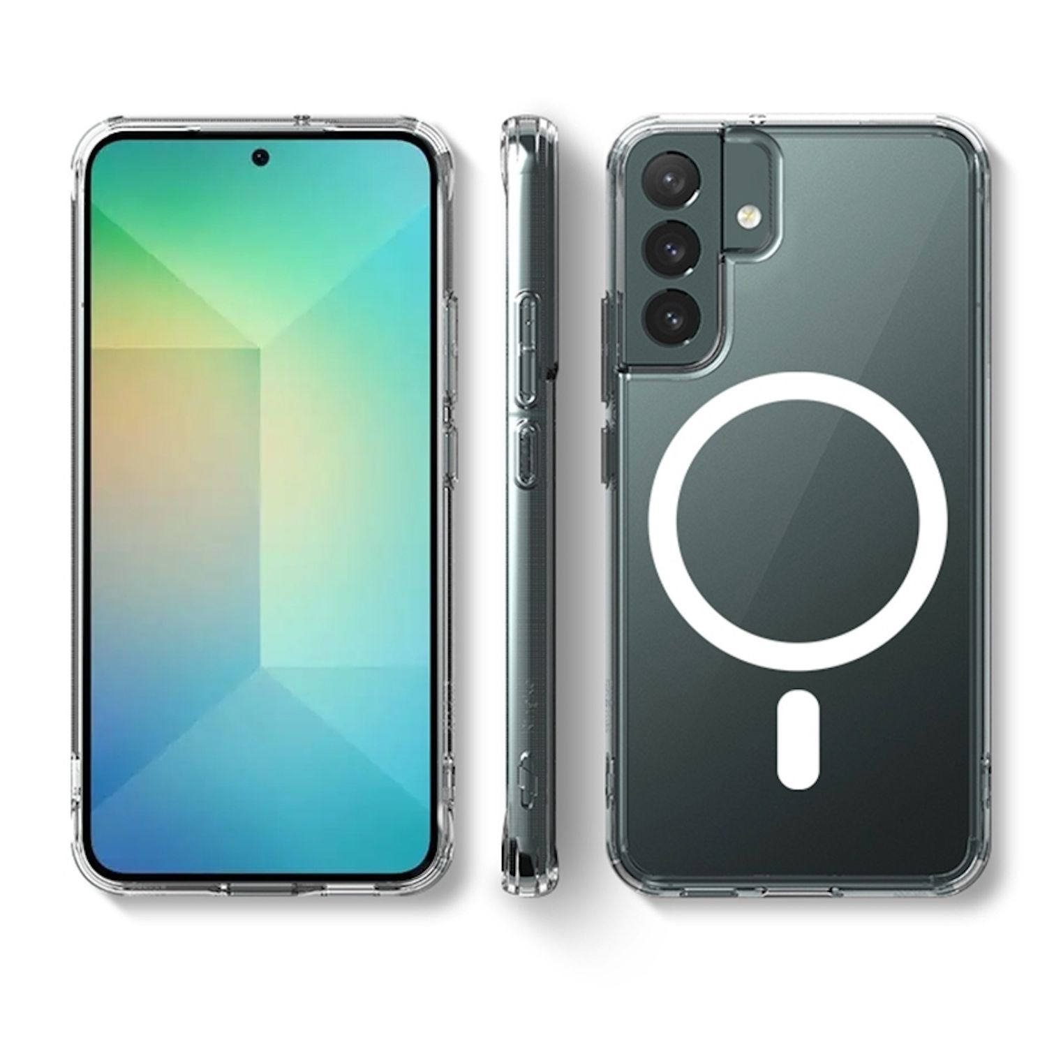 F&uuml;r Samsung Galaxy S25 Plus 5G TPU MagSafe Schutz H&uuml;lle Transparent - Bild 1