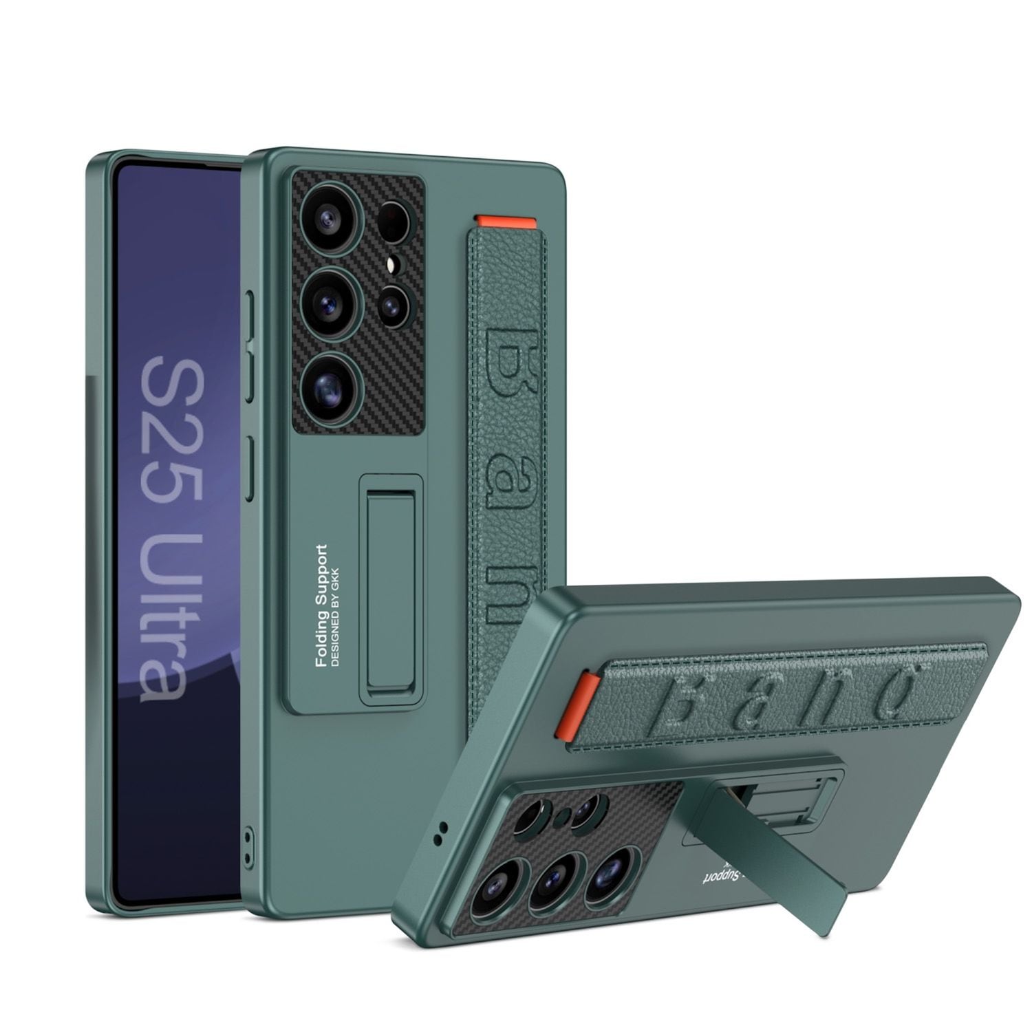 F&uuml;r Samsung Galaxy S25 Ultra GKK Ultra d&uuml;nne Band Halterung H&uuml;lle Gr&uuml;n - Bild 1