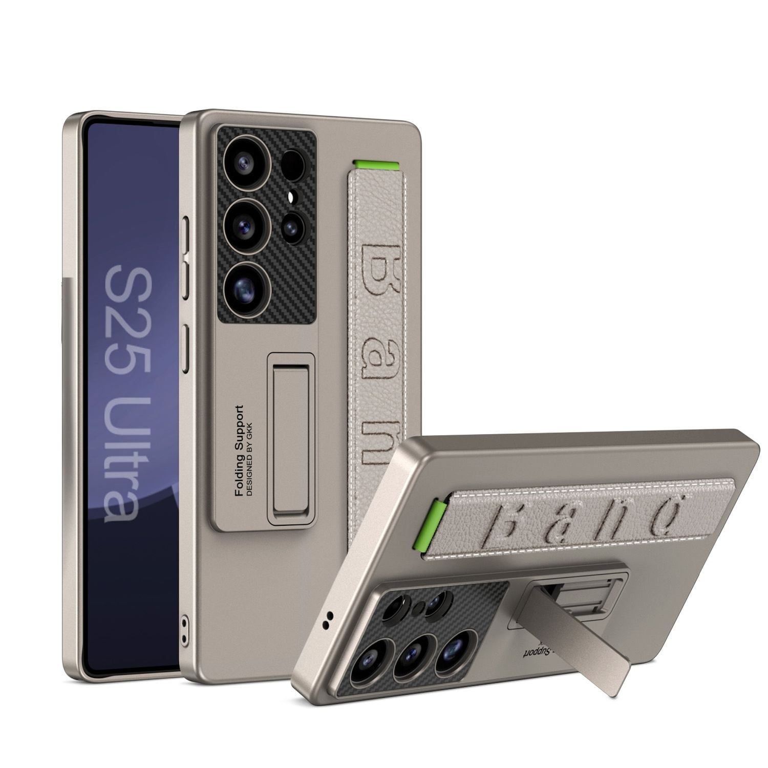 f&uuml;r Samsung Galaxy S25 Ultra GKK d&uuml;nne Armband Halterung Titan - Bild 1