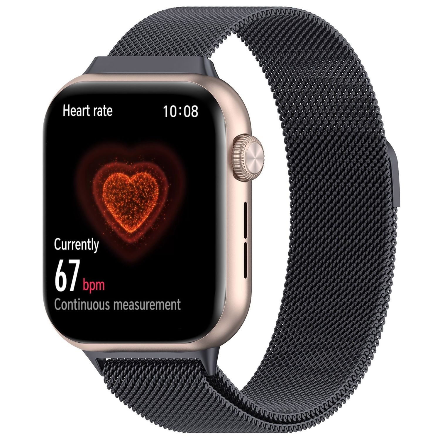 F&uuml;r Honor Watch 5 Metall Milan Mesh Magnetverschluss Armband Grau - Bild 1