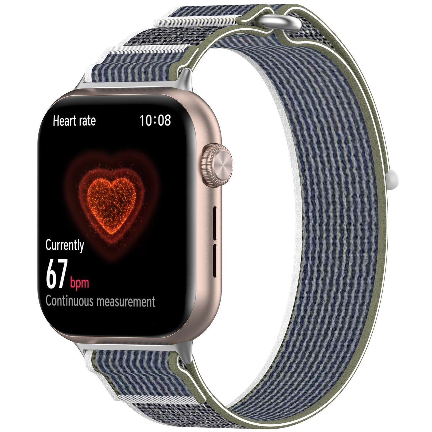 F&uuml;r Honor Watch 5 Elastisches Nylon Klettverschluss Arm Band Gr&uuml;n - Bild 1