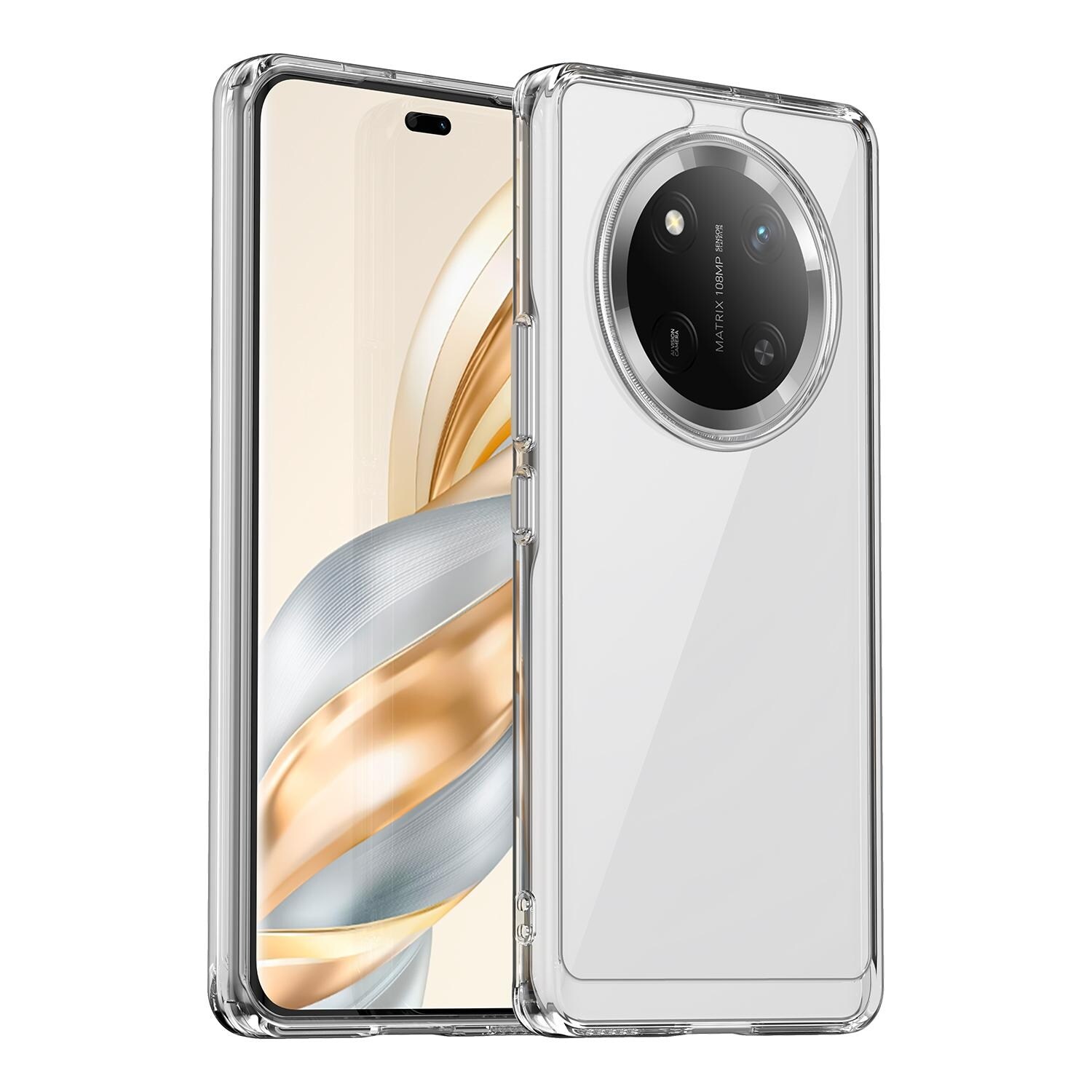 F&uuml;r Honor Magic 7 Lite Colorful TPU Acryl Hybrid H&uuml;lle Transparent - Bild 1