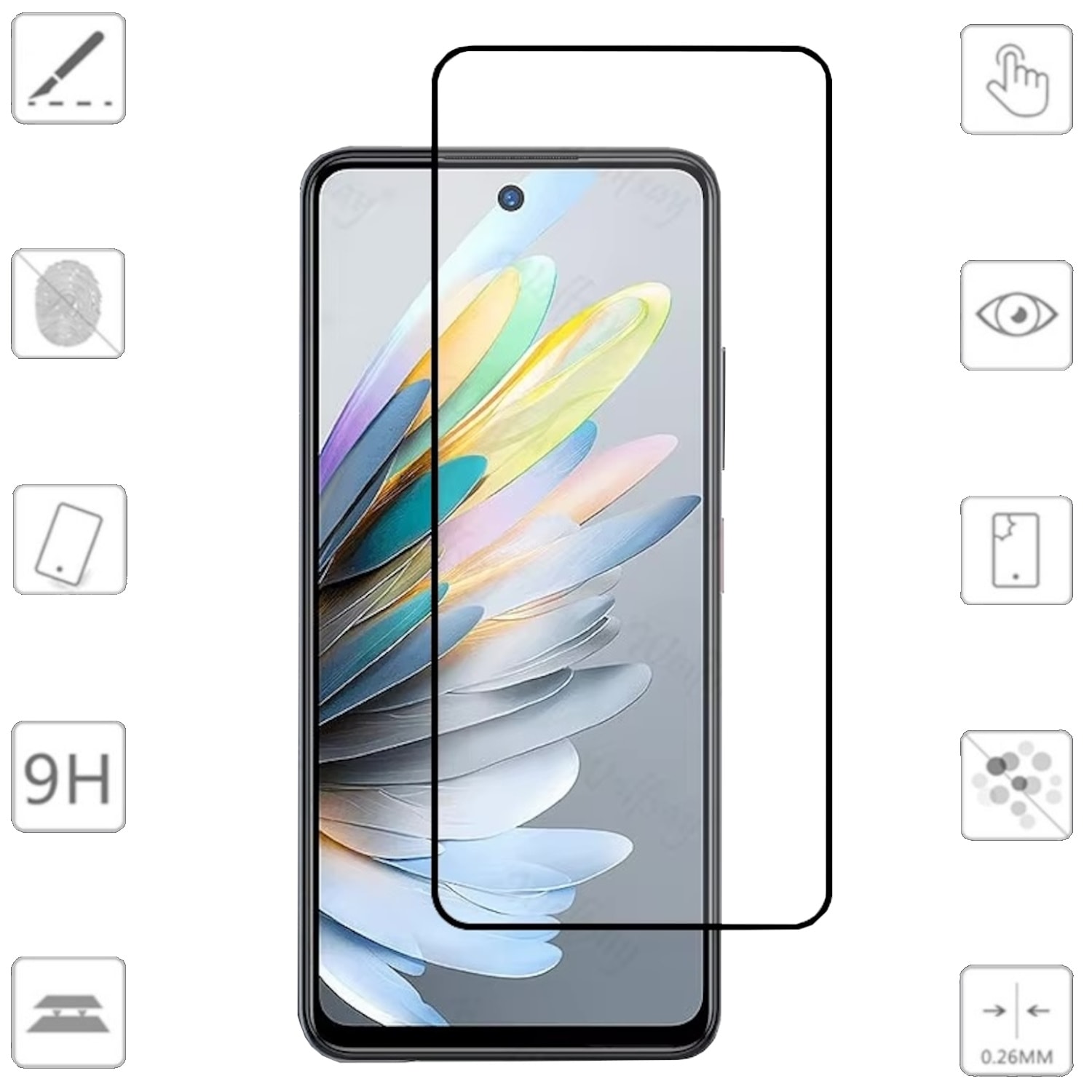 F&uuml;r ZTE Blade A75 4G 1x 3D Premium Display Full 0,3mm Schutz Hart Glas - Bild 1