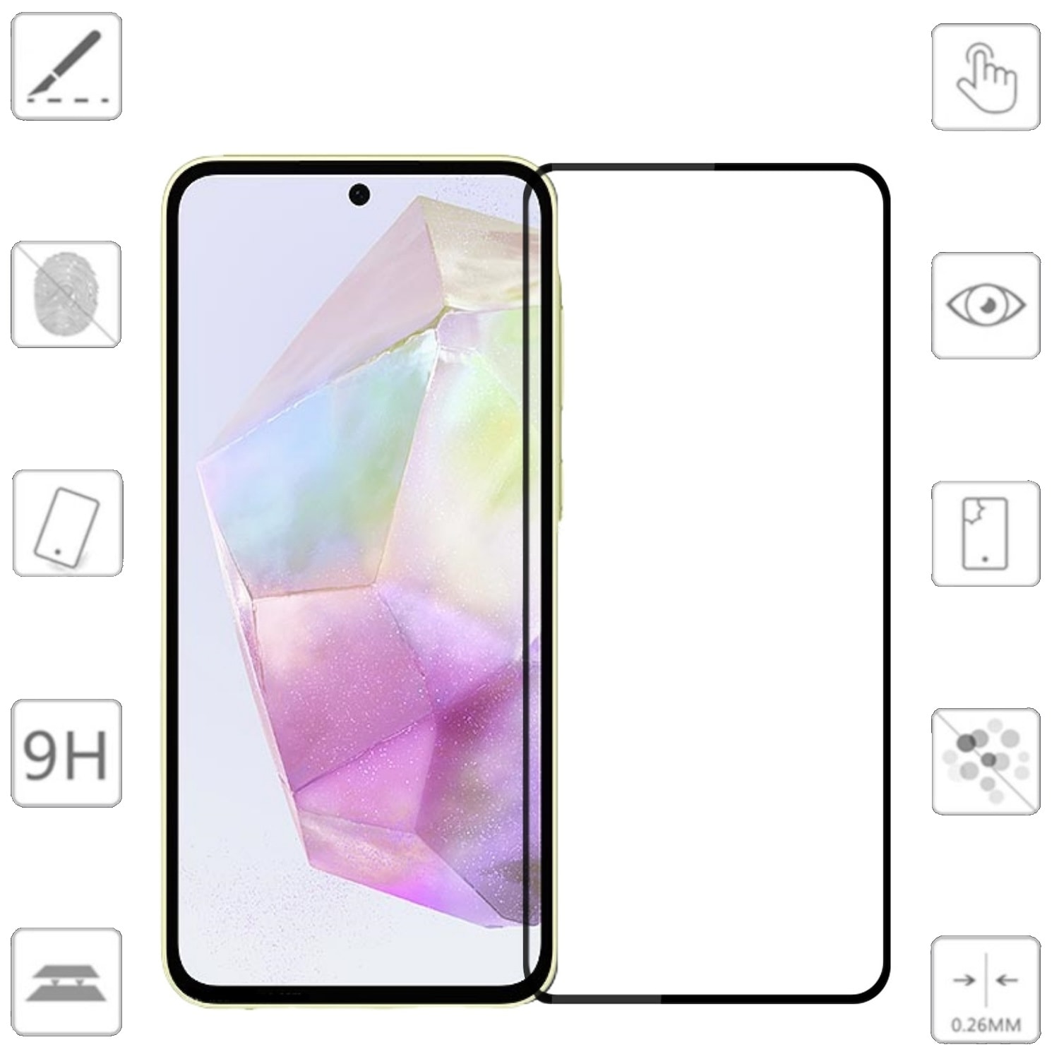 F&uuml;r Samsung Galaxy A56 / A36 2x 3D Premium Display H9 0,3mm Hart Glas - Bild 1