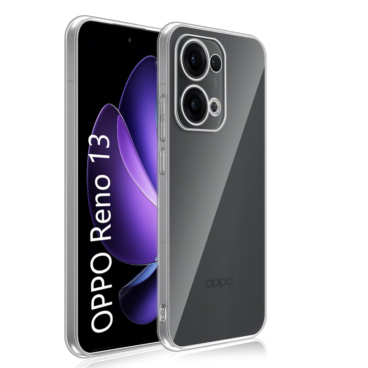 F&uuml;r Oppo Reno 13 5G Silikon TPU Schutz Handy H&uuml;lle Cover Transparent - Bild 1