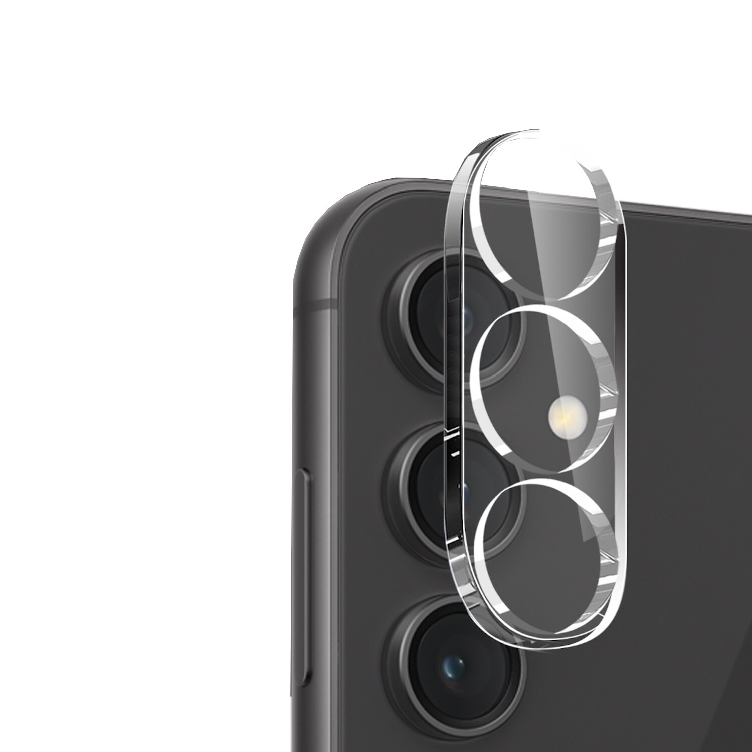 F&uuml;r Samsung Galaxy S23 FE Schutz Hart Glas 9H Kamera Komplettschutz - Bild 1