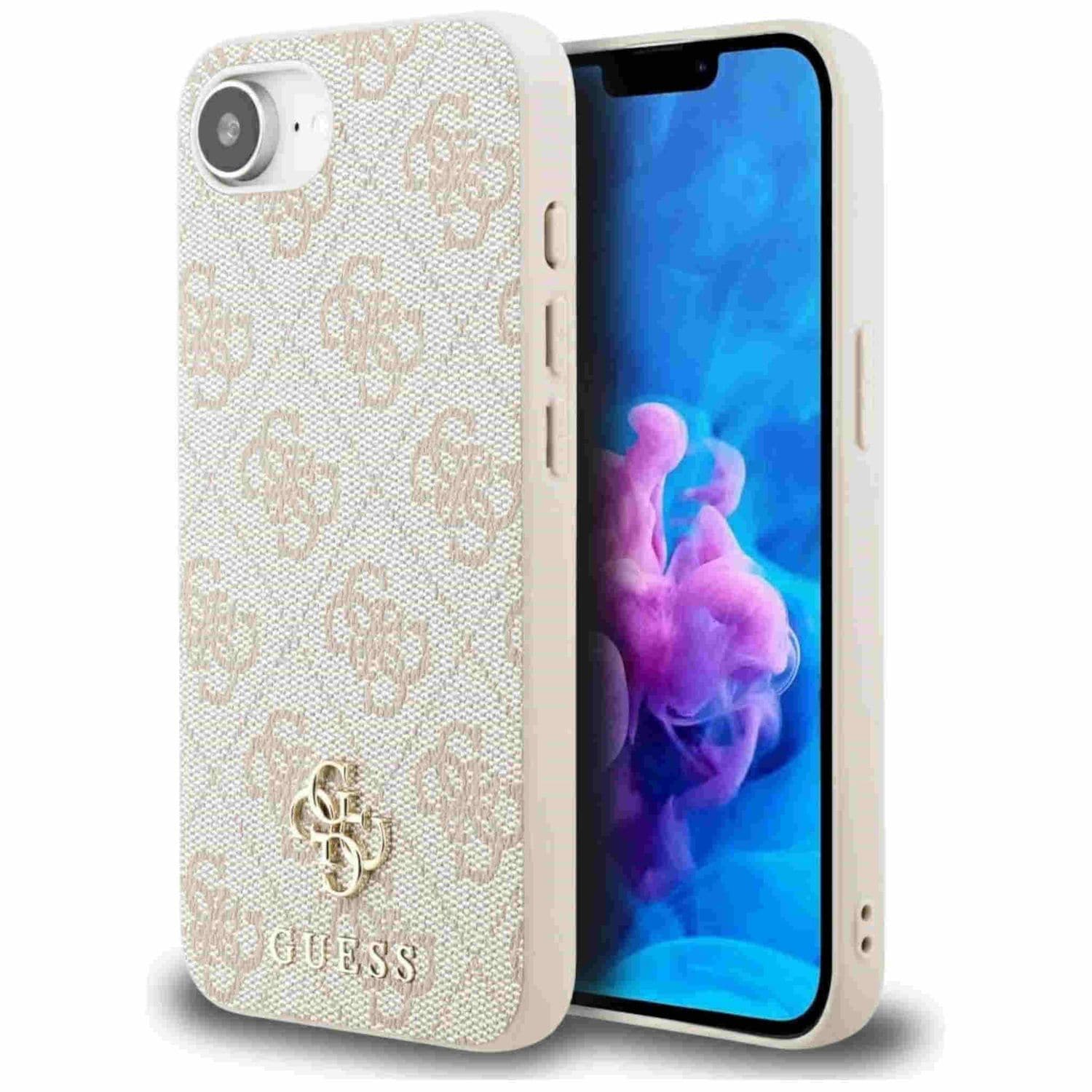 Guess Apple iPhone 16e Small and Classic MagSafe Schutzh&uuml;lle Rosa - Bild 1