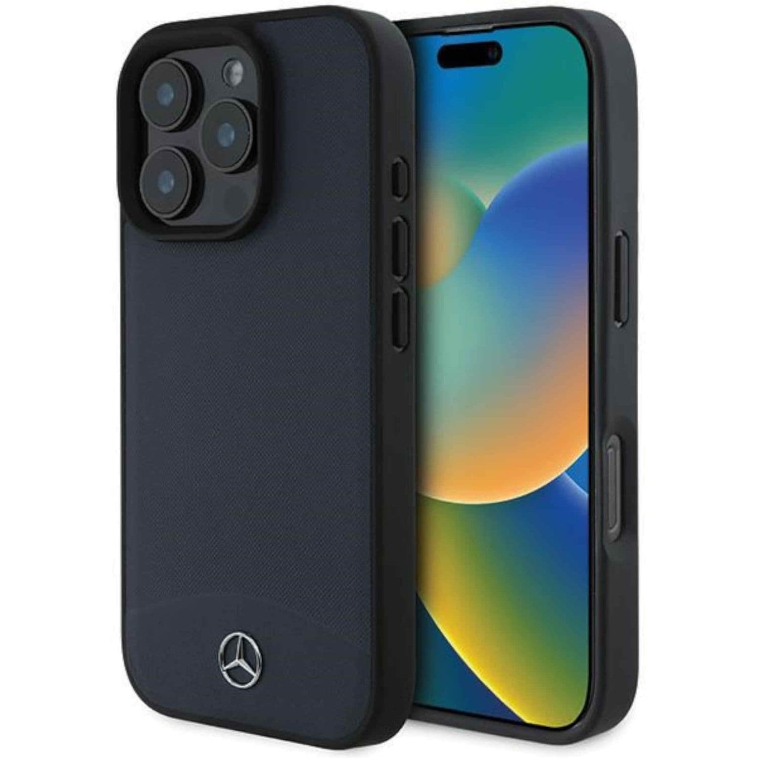 Mercedes Apple iPhone 16 Pro Max Textured And Plain Leather MagSafe - Bild 1