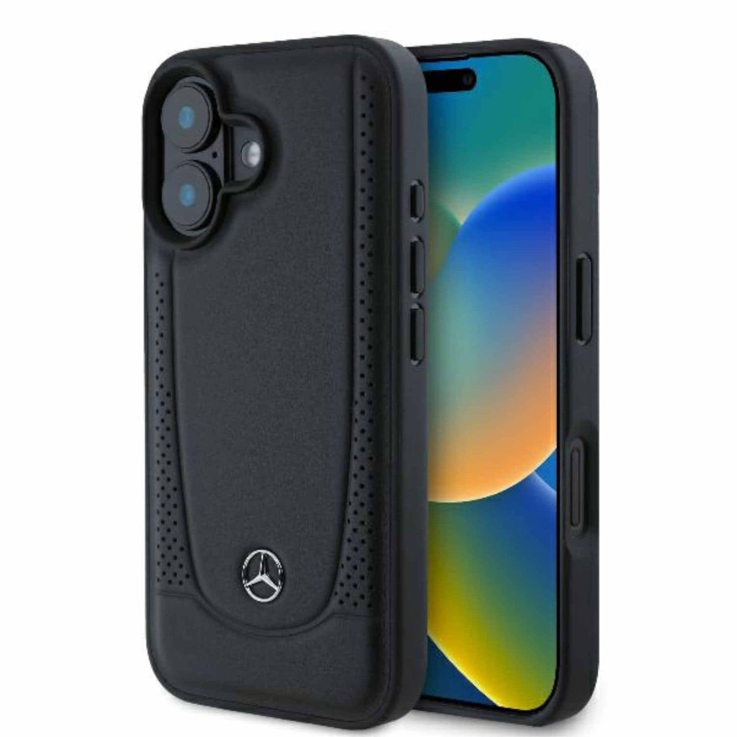 Mercedes Apple iPhone 16 Urban Schutzh&uuml;lle Case Etui Schwarz - Bild 1