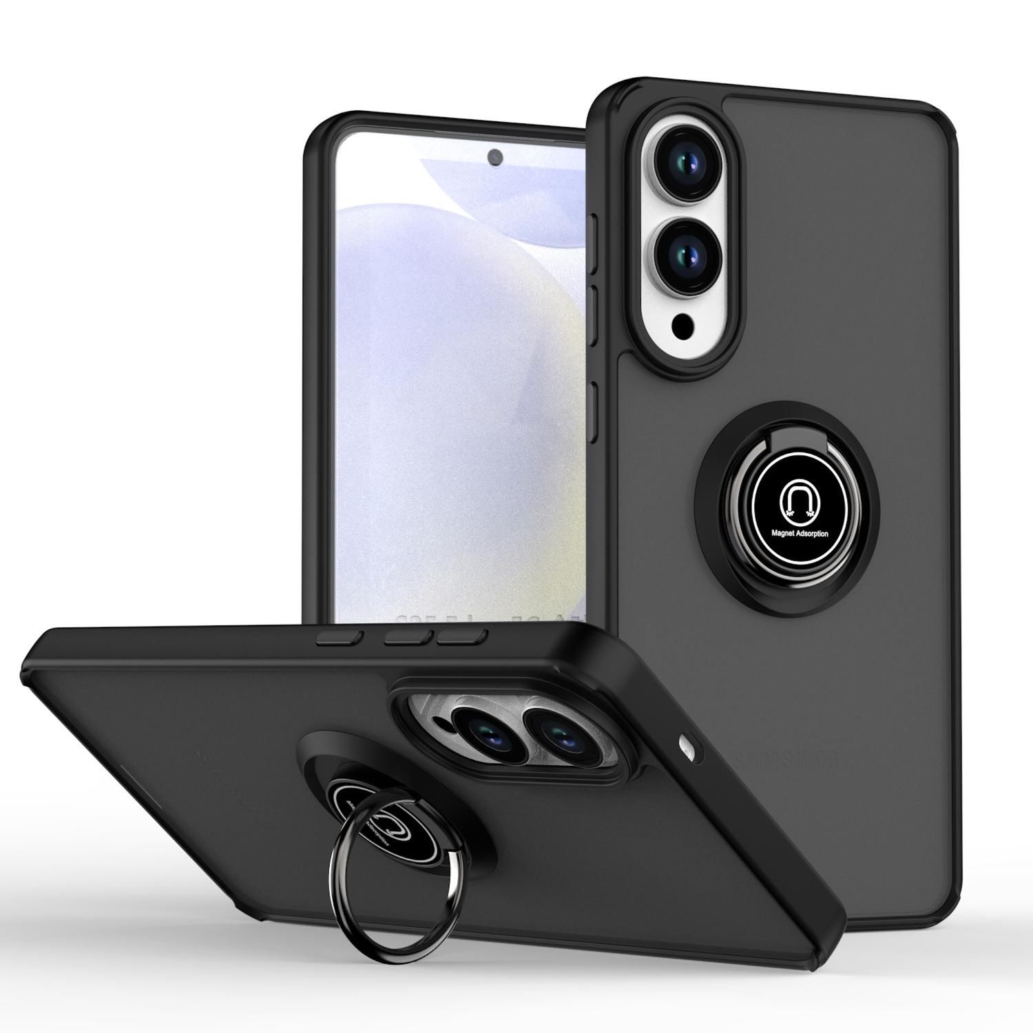 F&uuml;r Samsung Galaxy S25 Edge 5G Shadow Design TPU Schutz H&uuml;lle Schwarz - Bild 1