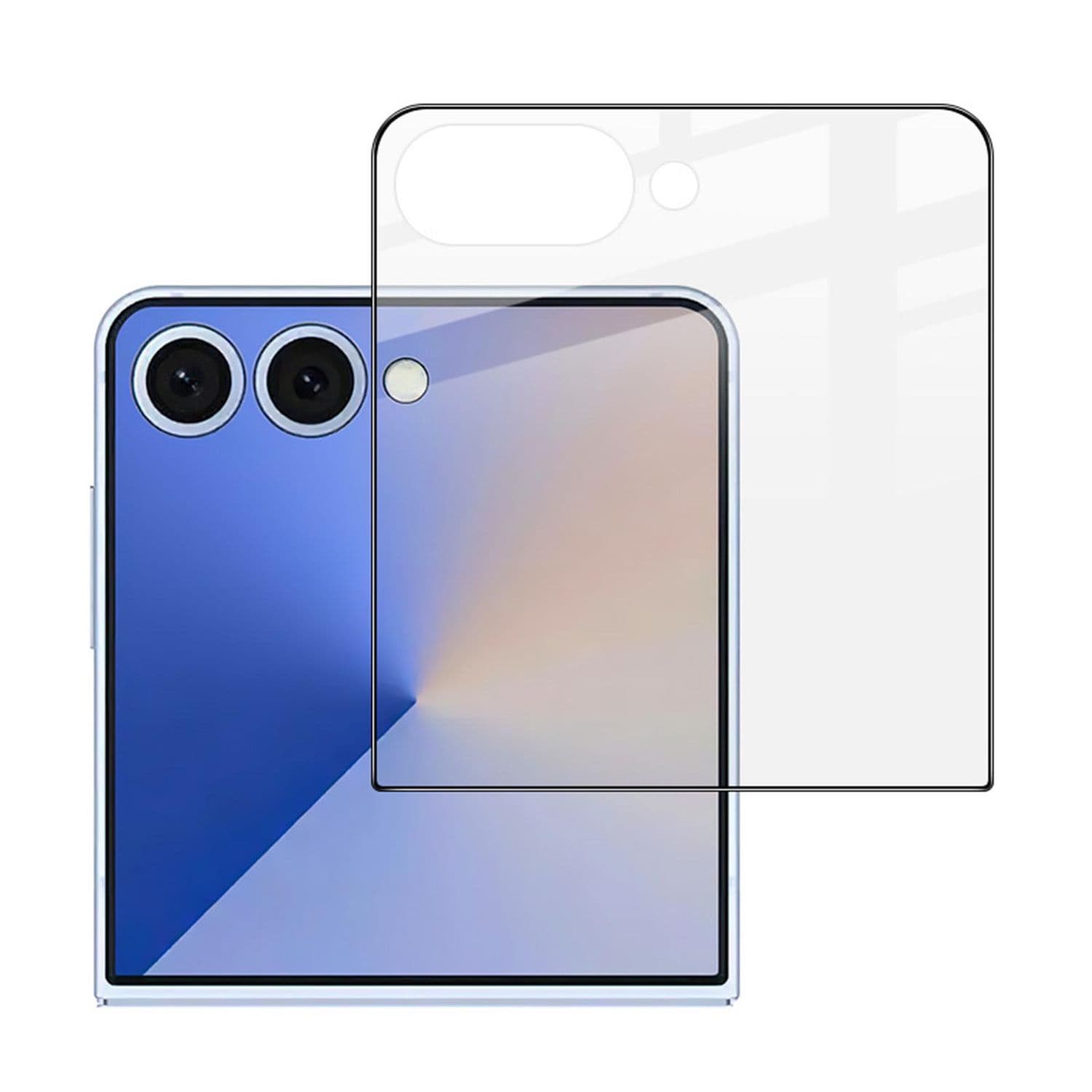 F&uuml;r Samsung Galaxy Z Flip7 5G 1x Back Screen 3D Full Schutz Hart Glas - Bild 1