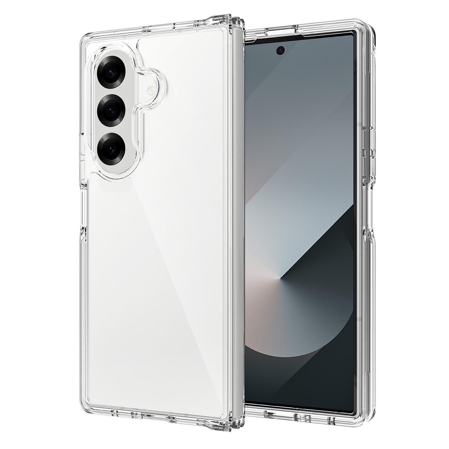 F&uuml;r Samsung Galaxy Z Fold7 5G TPU / Acryl Hybrid H&uuml;lle Transparent - Bild 1