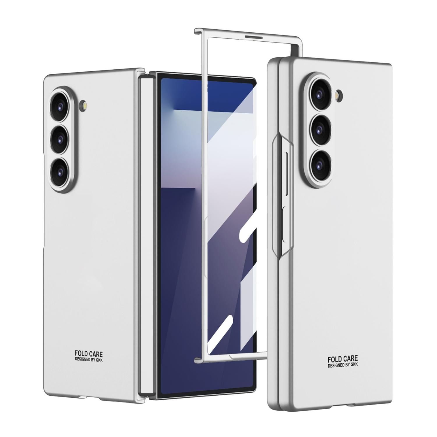 F&uuml;r Samsung Galaxy Z Fold7 GKK Integrierte Ultra d&uuml;nne H&uuml;lle Silber - Bild 1