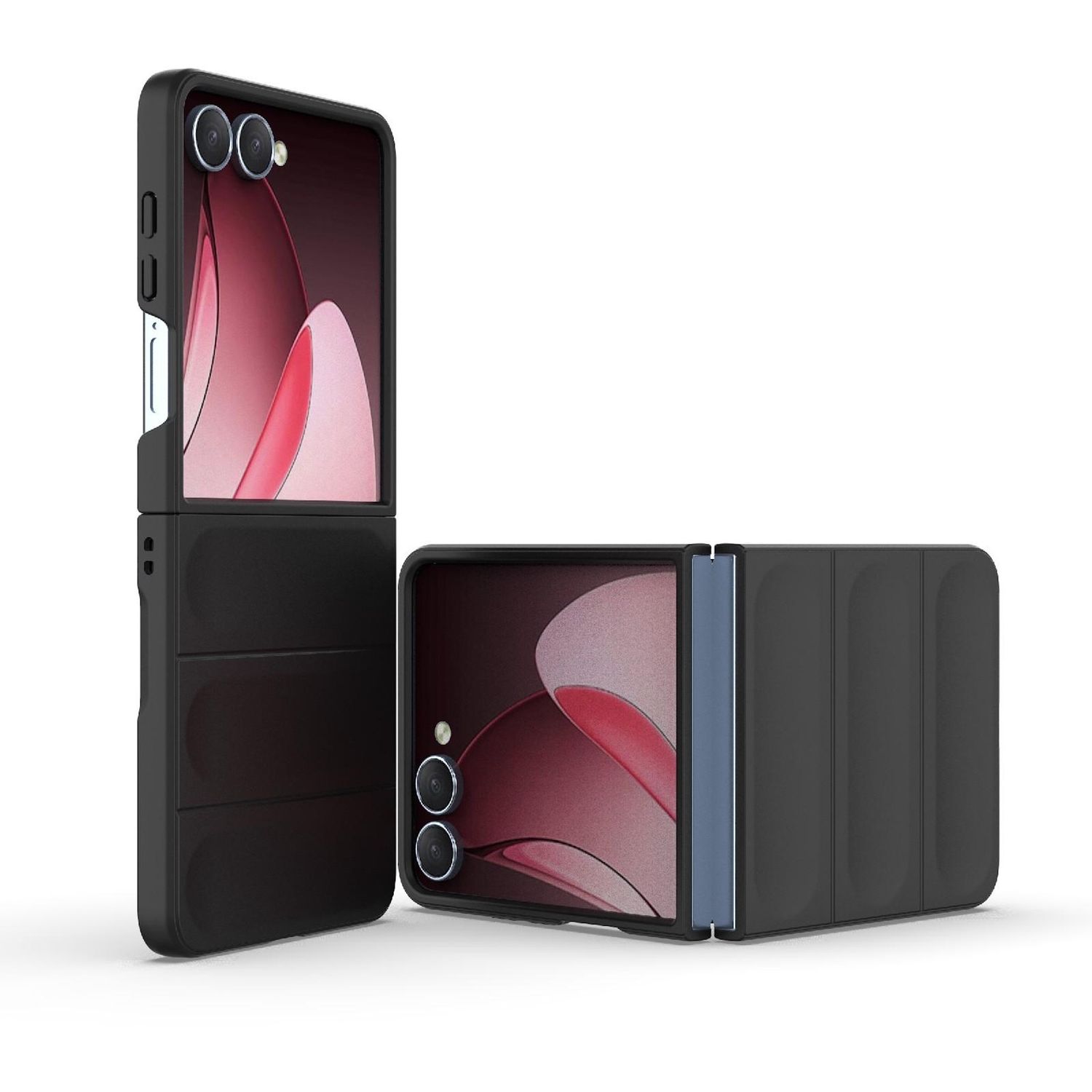 F&uuml;r Samsung Galaxy Z Flip7 5G Magic Shield Kunststoff H&uuml;lle Schwarz - Bild 1