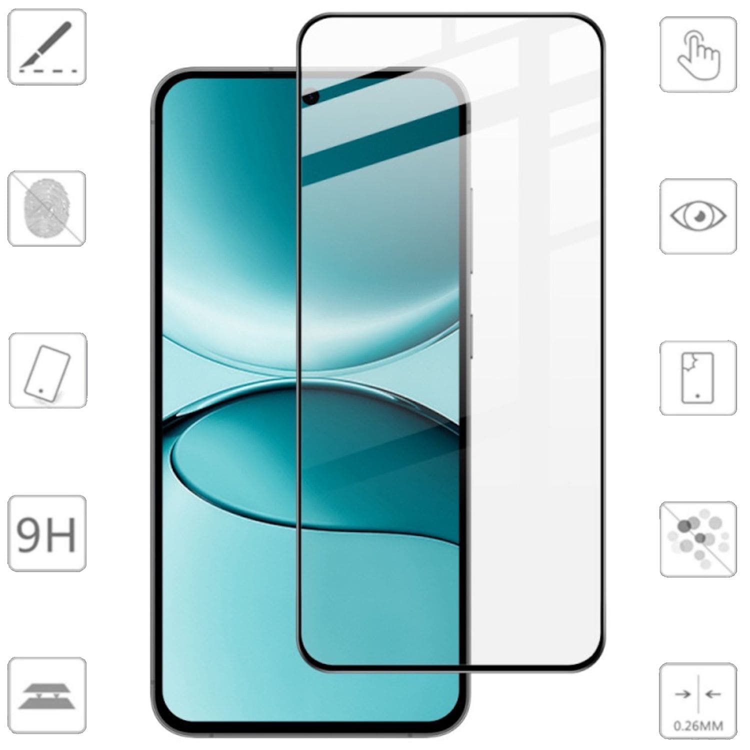 F&uuml;r Samsung Galaxy S25 FE 1x 3D Premium Full 9H 0,3mm Hart Glas Folie - Bild 1