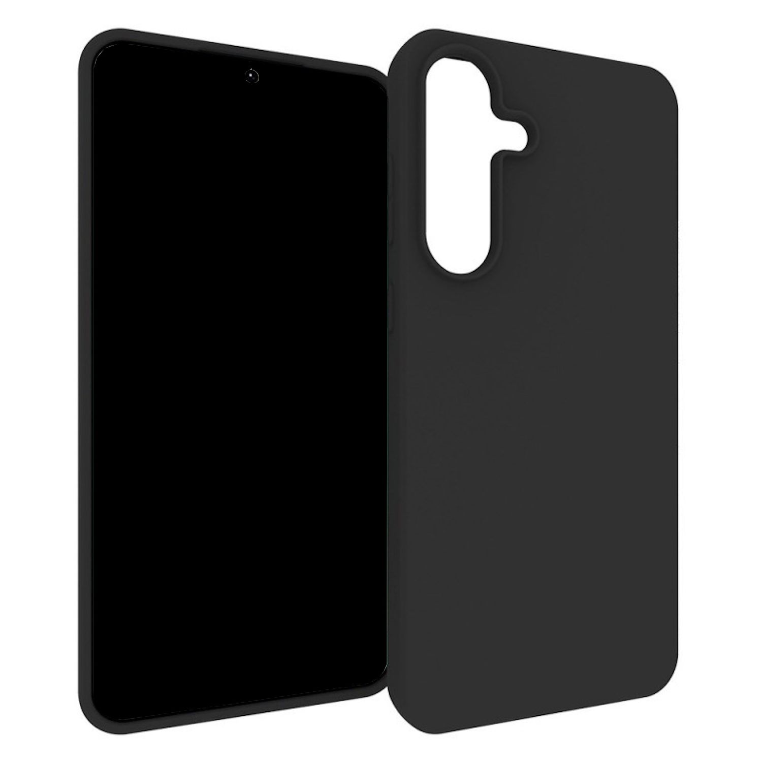 F&uuml;r Samsung Galaxy S25 FE Silikon TPU Schutz H&uuml;lle Flexibel Schwarz - Bild 1
