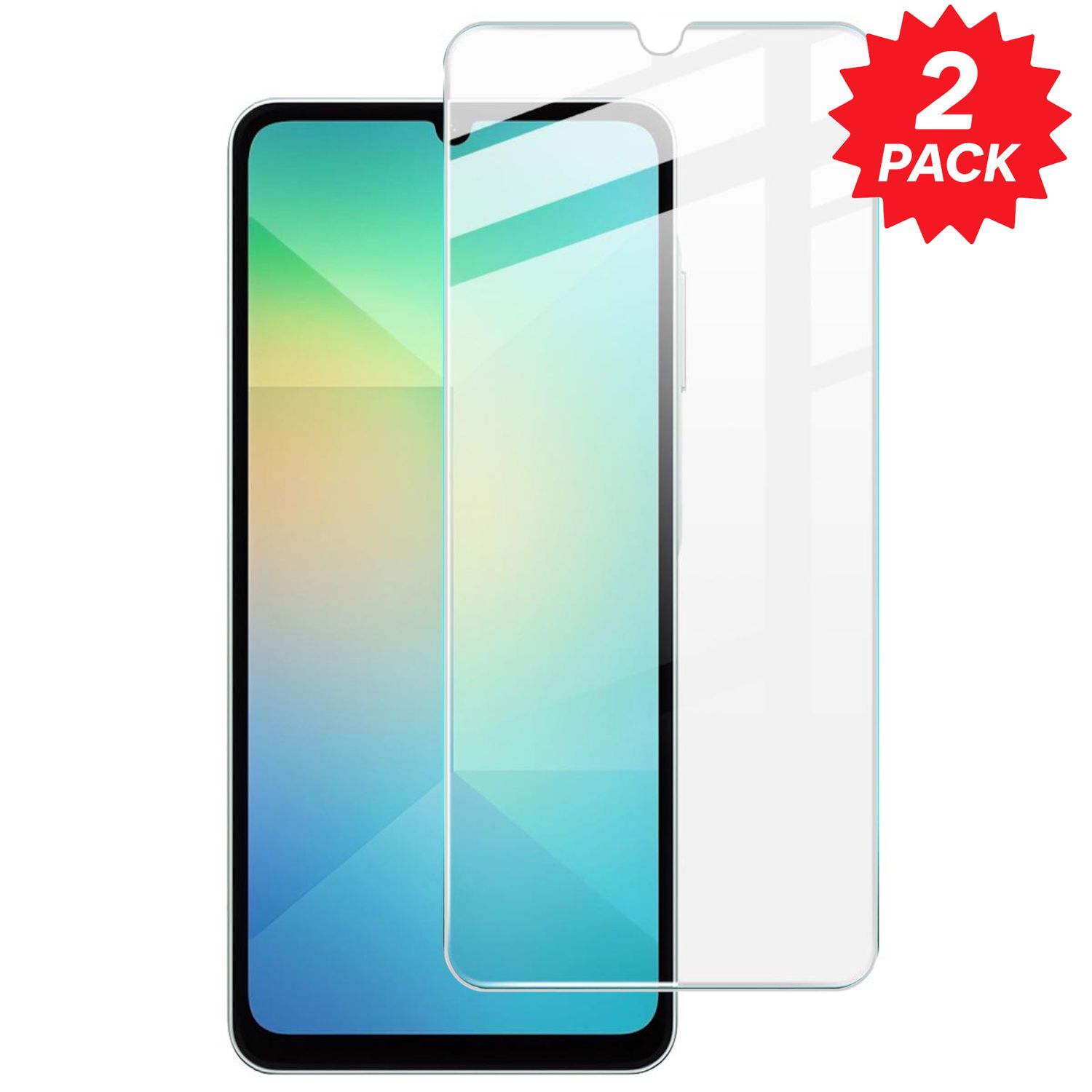 F&uuml;r Samsung Galaxy A07 4G 2x 2.5D 0,26mm 9H Hart Glas Display Schutz - Bild 1