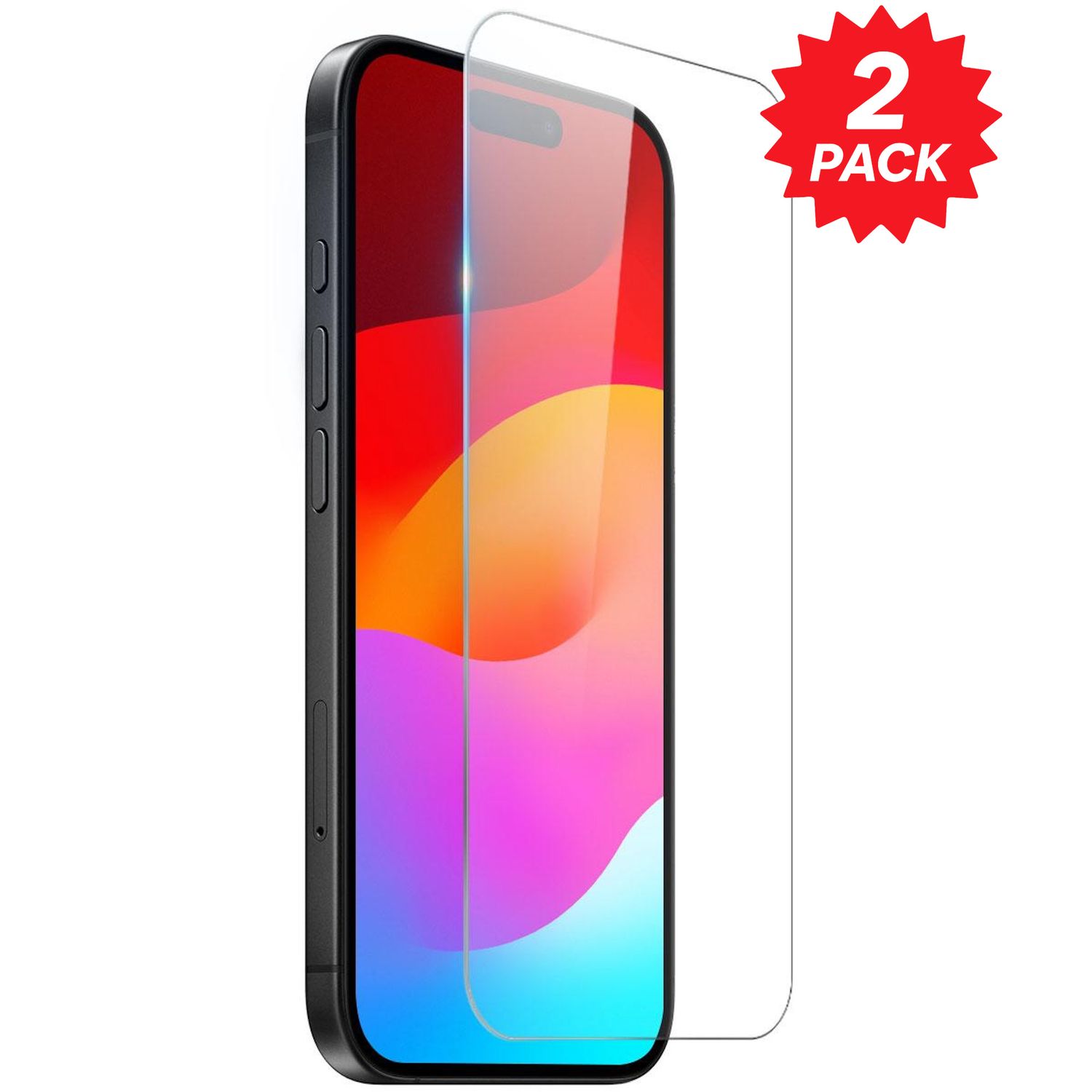 F&uuml;r Apple iPhone 17 2x 2.5D 9H Hart Glas Display Schutz Transparent - Bild 1