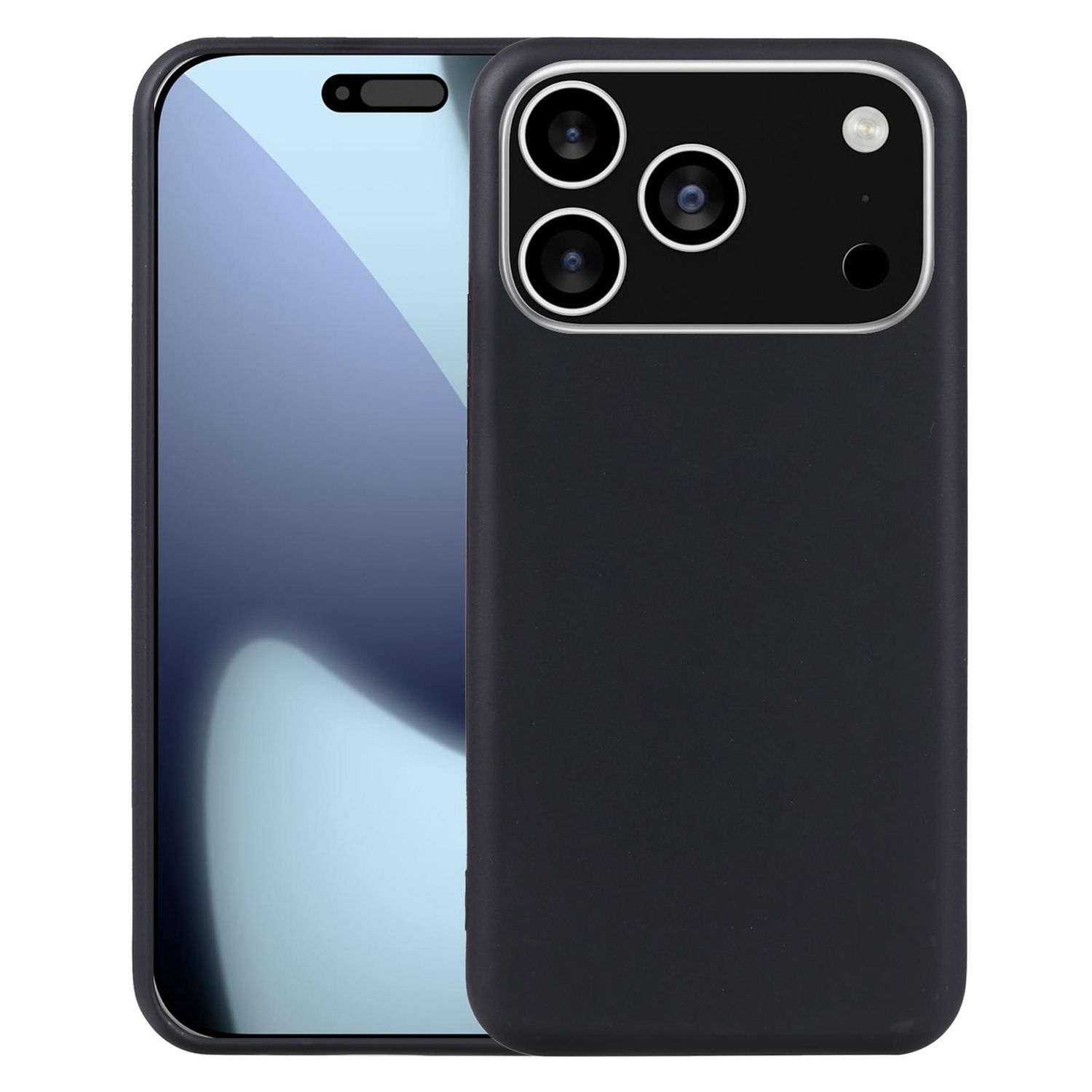 F&uuml;r Apple iPhone 17 Pro Silikon TPU Schutz H&uuml;lle Flexibel D&uuml;nn Schwarz - Bild 1