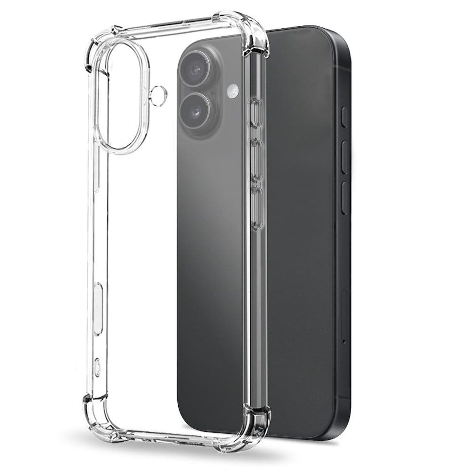 F&uuml;r Apple iPhone 17 Schock TPU Schutz H&uuml;lle Handy Cover Transparent - Bild 1