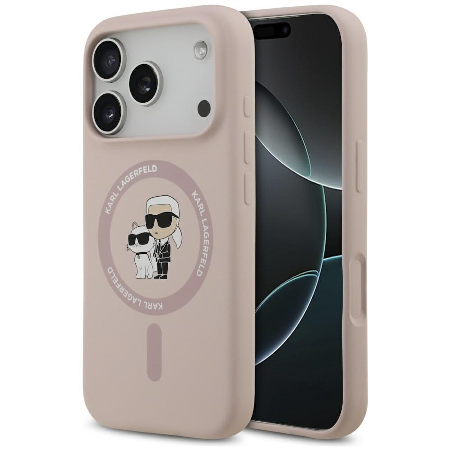 Karl Lagerfeld Apple iPhone 17 Pro Silic. Karl&Choupette Ring MagSafe - Bild 1