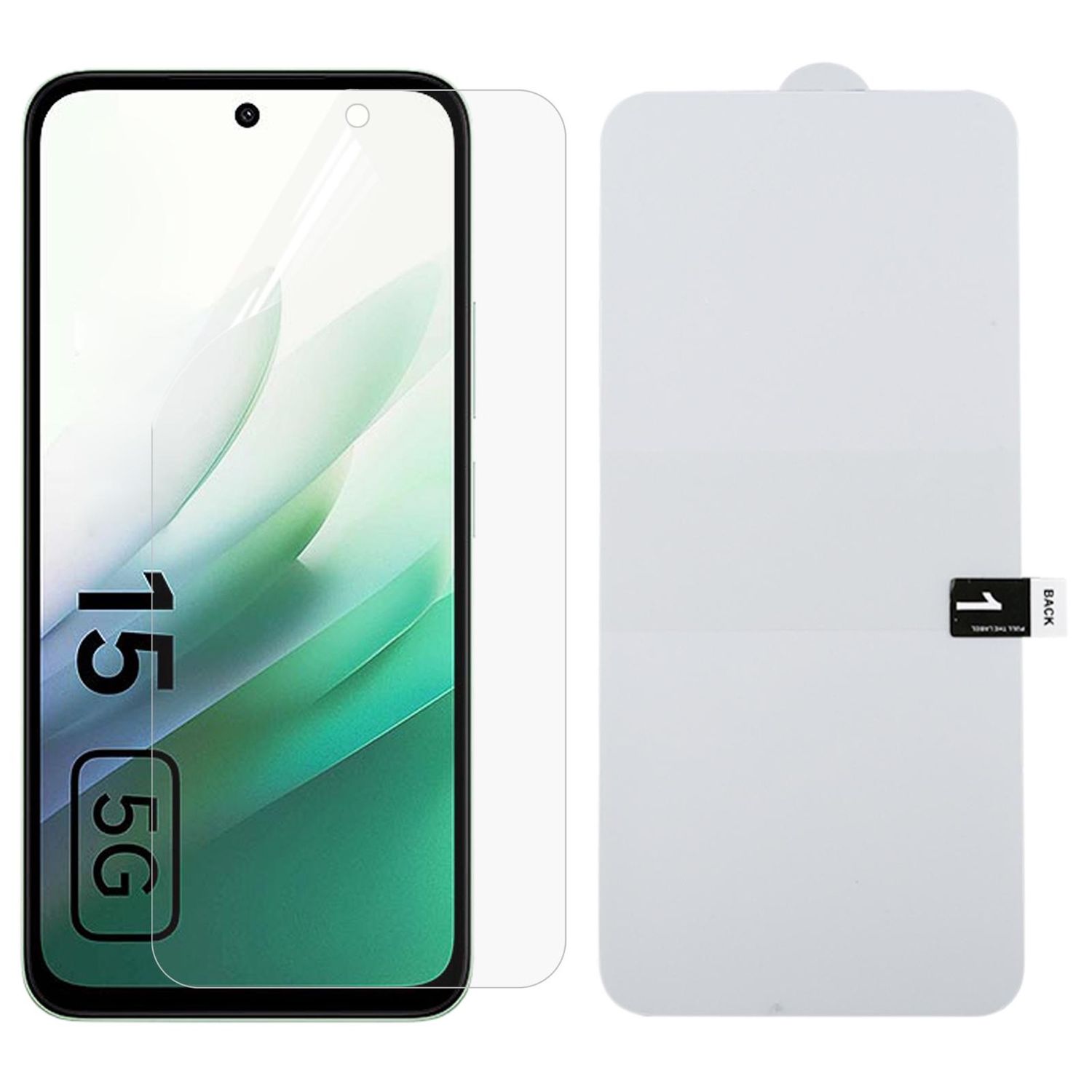 F&uuml;r Xiaomi Redmi 15 5G Full Front Screen Hydrogel Display Schutz Folie - Bild 1