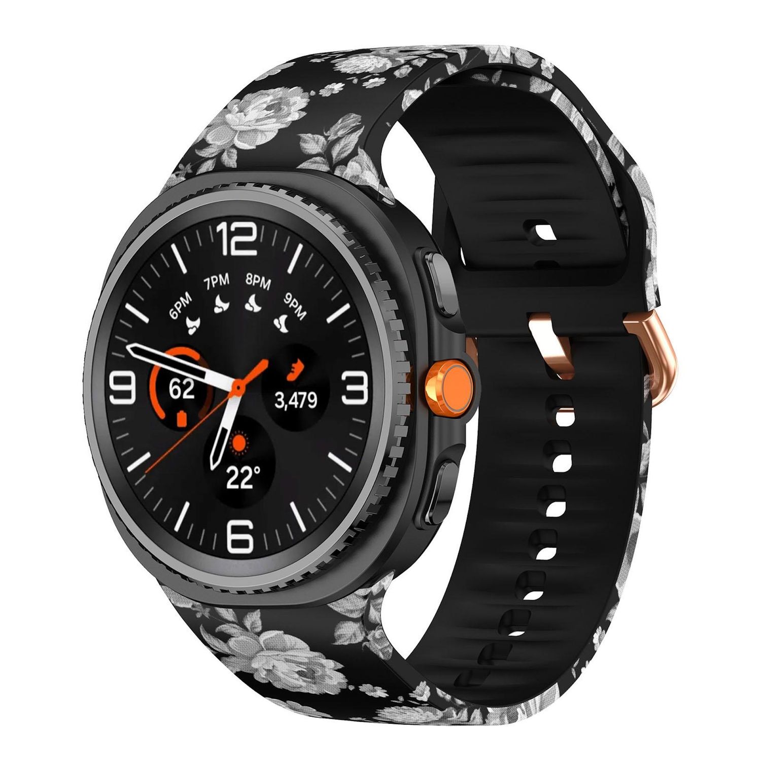 Silikon Armband f&uuml;r Samsung Galaxy Watch 8 40mm 44mm Classic 46mm Print Motiv - Bild 1