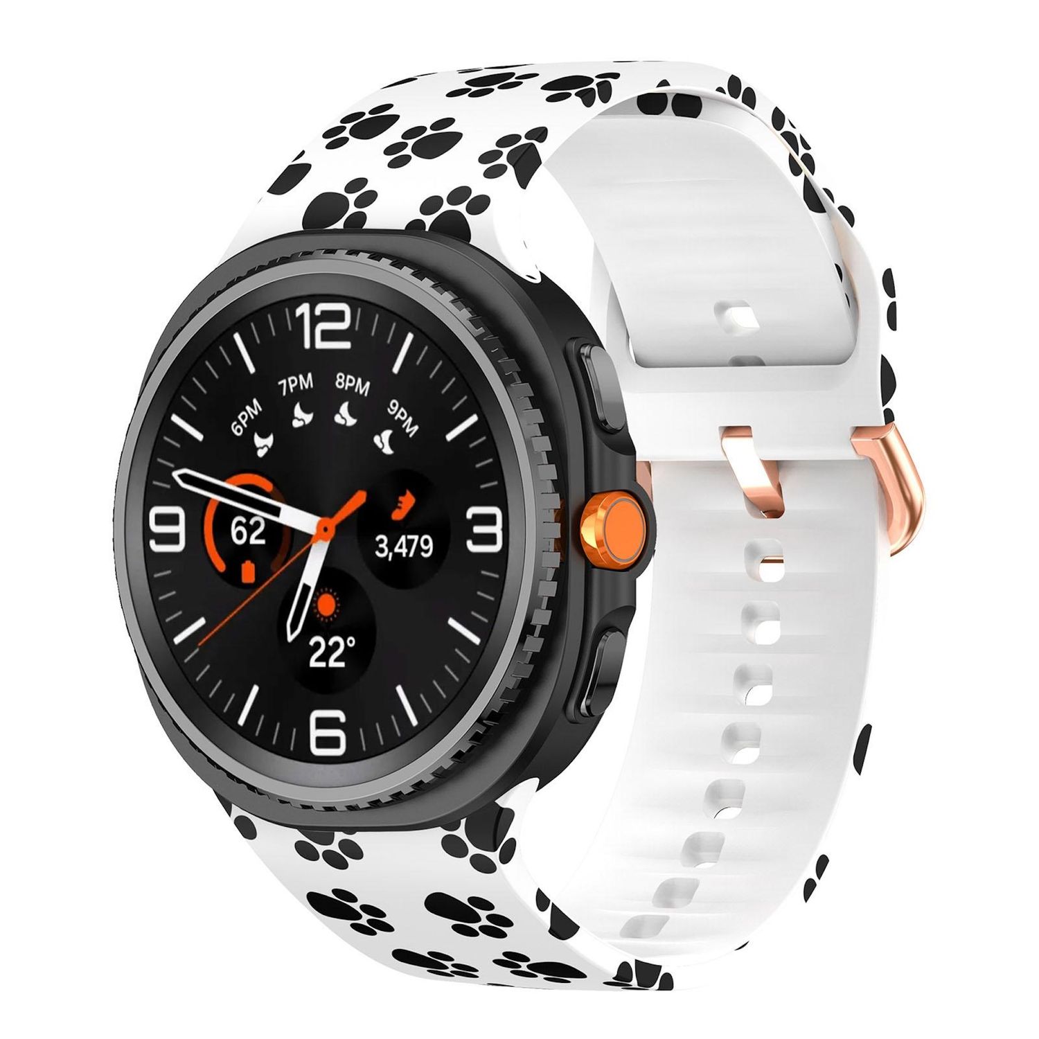 Silikon Armband f&uuml;r Samsung Galaxy Watch 8 40mm 44mm Classic 46mm Print Motiv - Bild 1