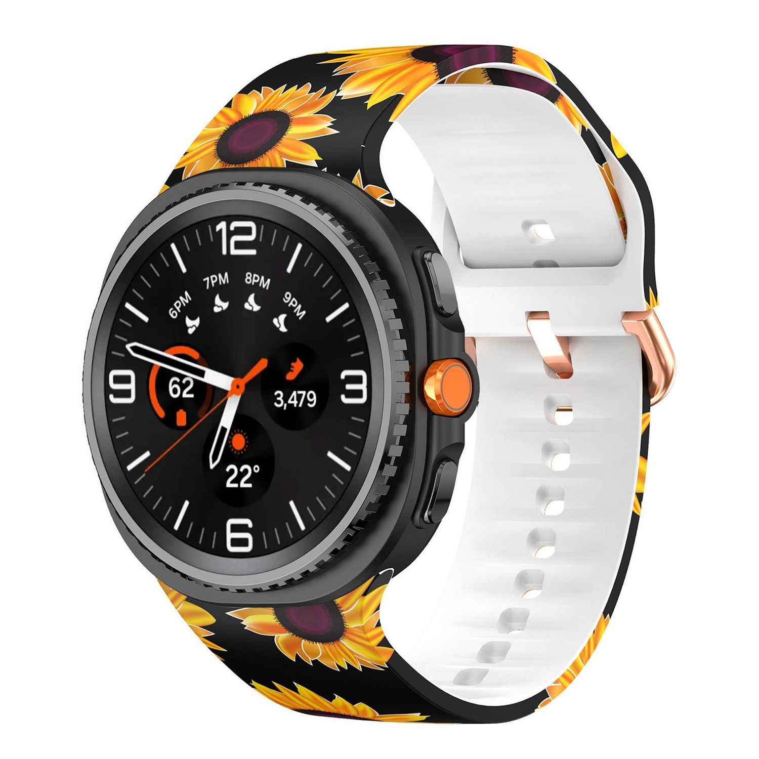 Silikon Armband f&uuml;r Samsung Galaxy Watch 8 40mm 44mm Classic 46mm Print Motiv - Bild 1