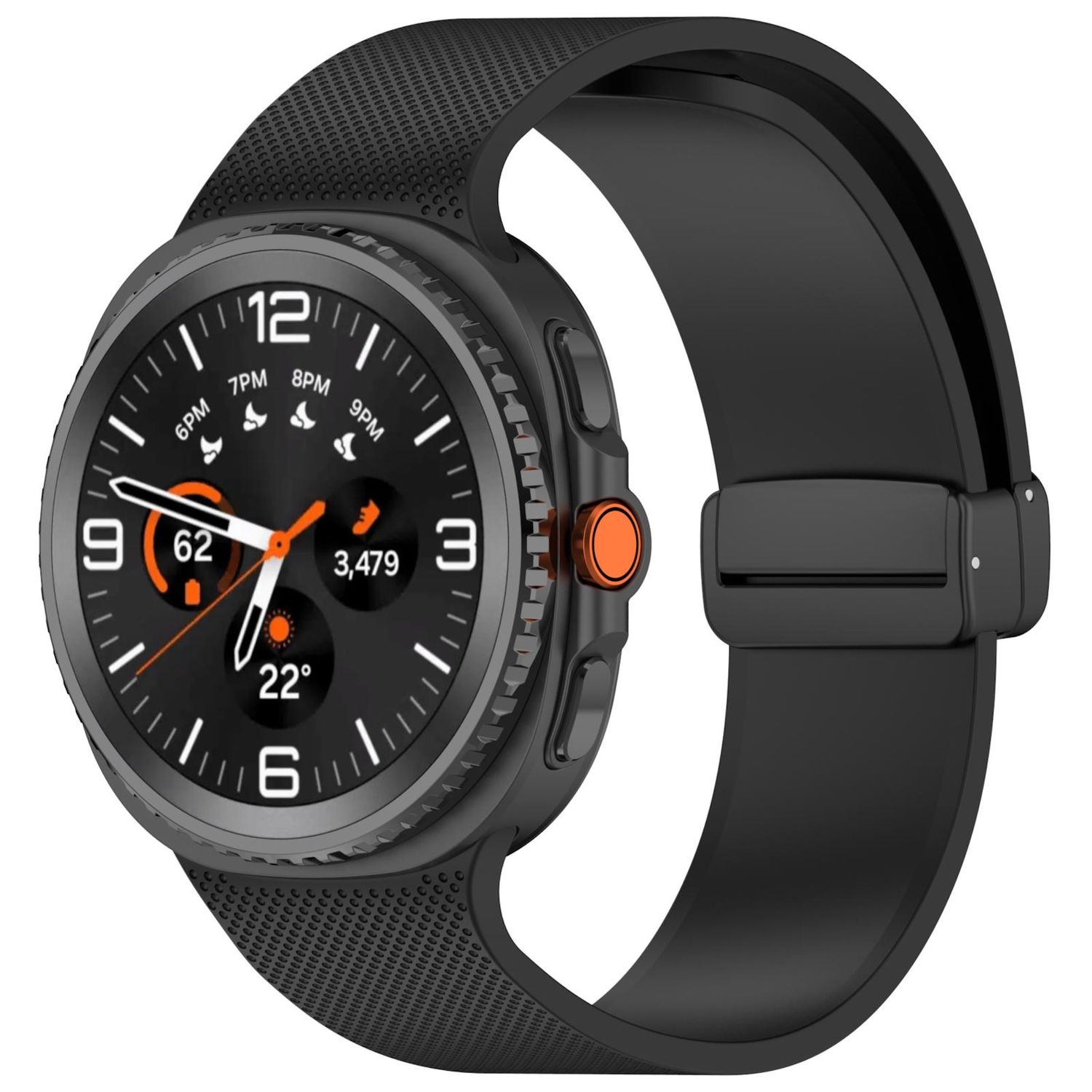 Silikon Armband mit Magnetverschluss f&uuml;r Samsung Galaxy Watch 8 / 8 Classic - Bild 1