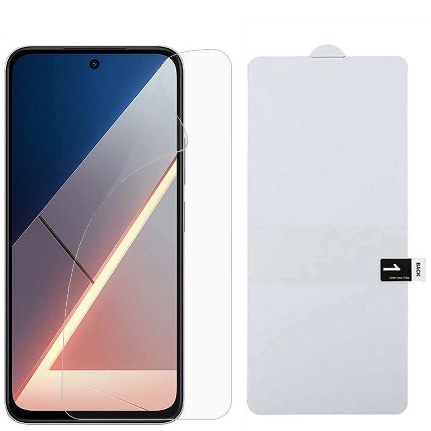 F&uuml;r Xiaomi Poco M7 4G Full Front Screen Hydrogel Display Schutz Folie - Bild 1