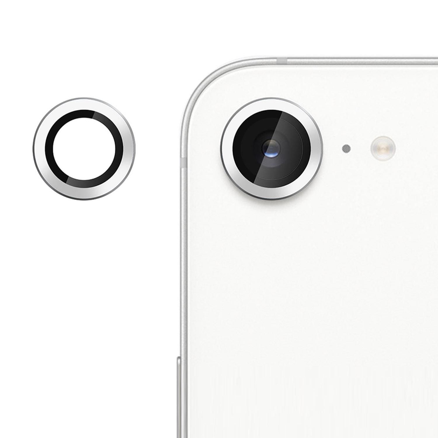 F&uuml;r Apple iPhone 16e Kalebol Ultra D&uuml;nn 9H Kamera Schutzglas Silber - Bild 1