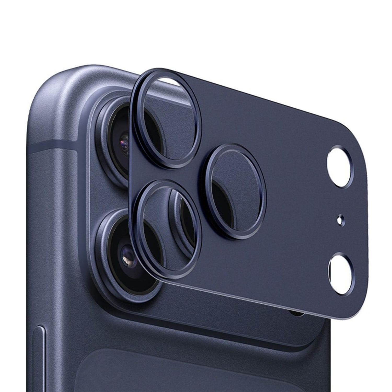 F&uuml;r Apple iPhone 17 Pro Kamera Full Schutzring Aluminium Blau - Bild 1
